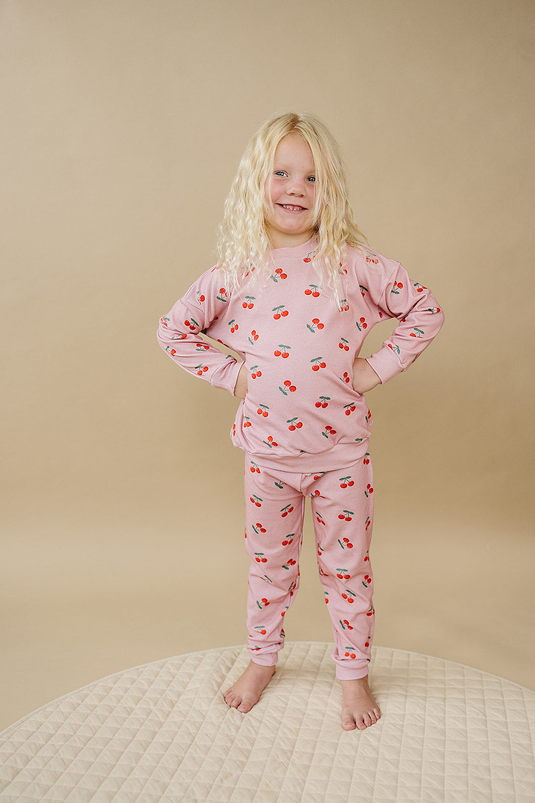Jogger Set | Blush & Cherry