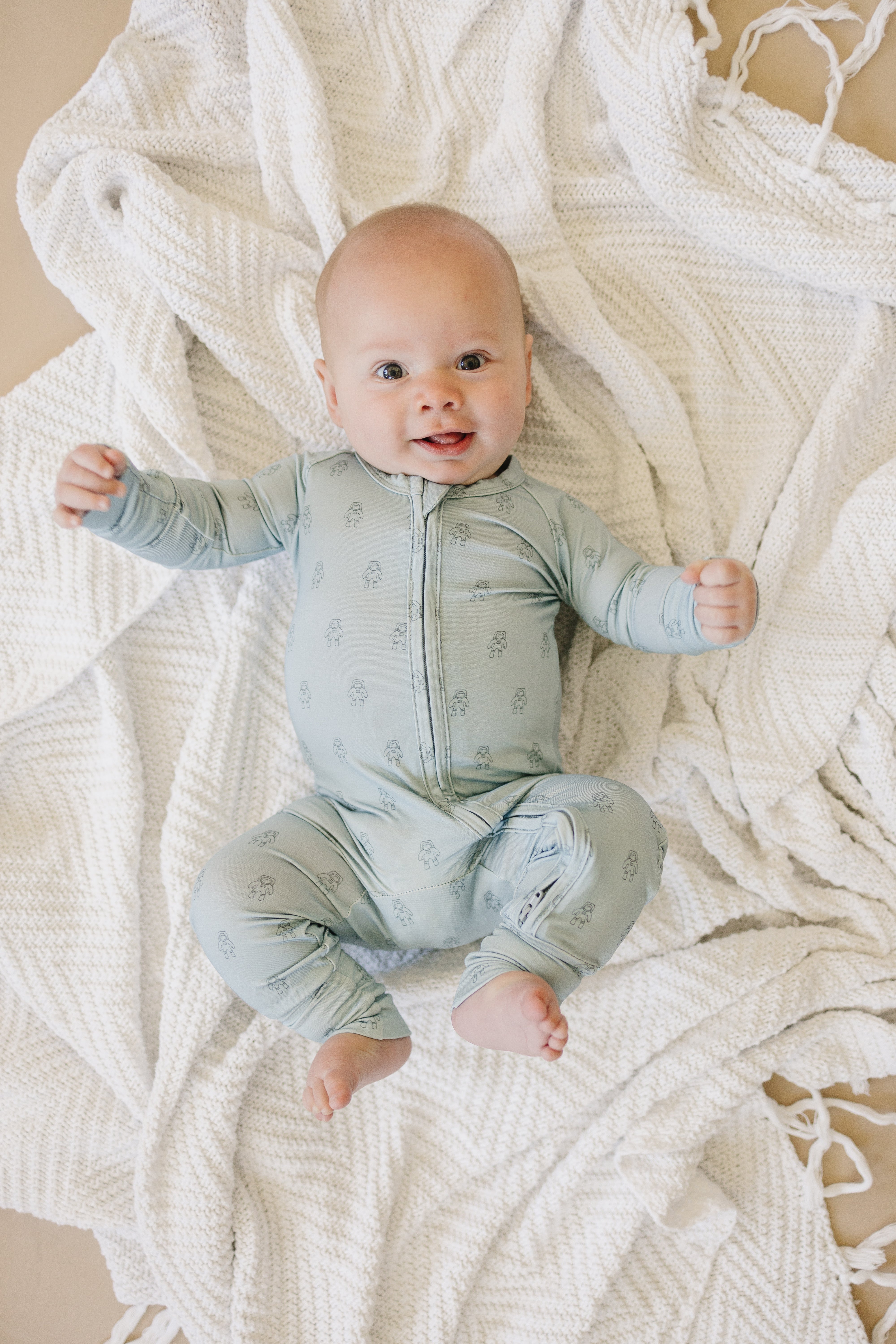 Fly Me To The Moon Bamboo Zippy Romper