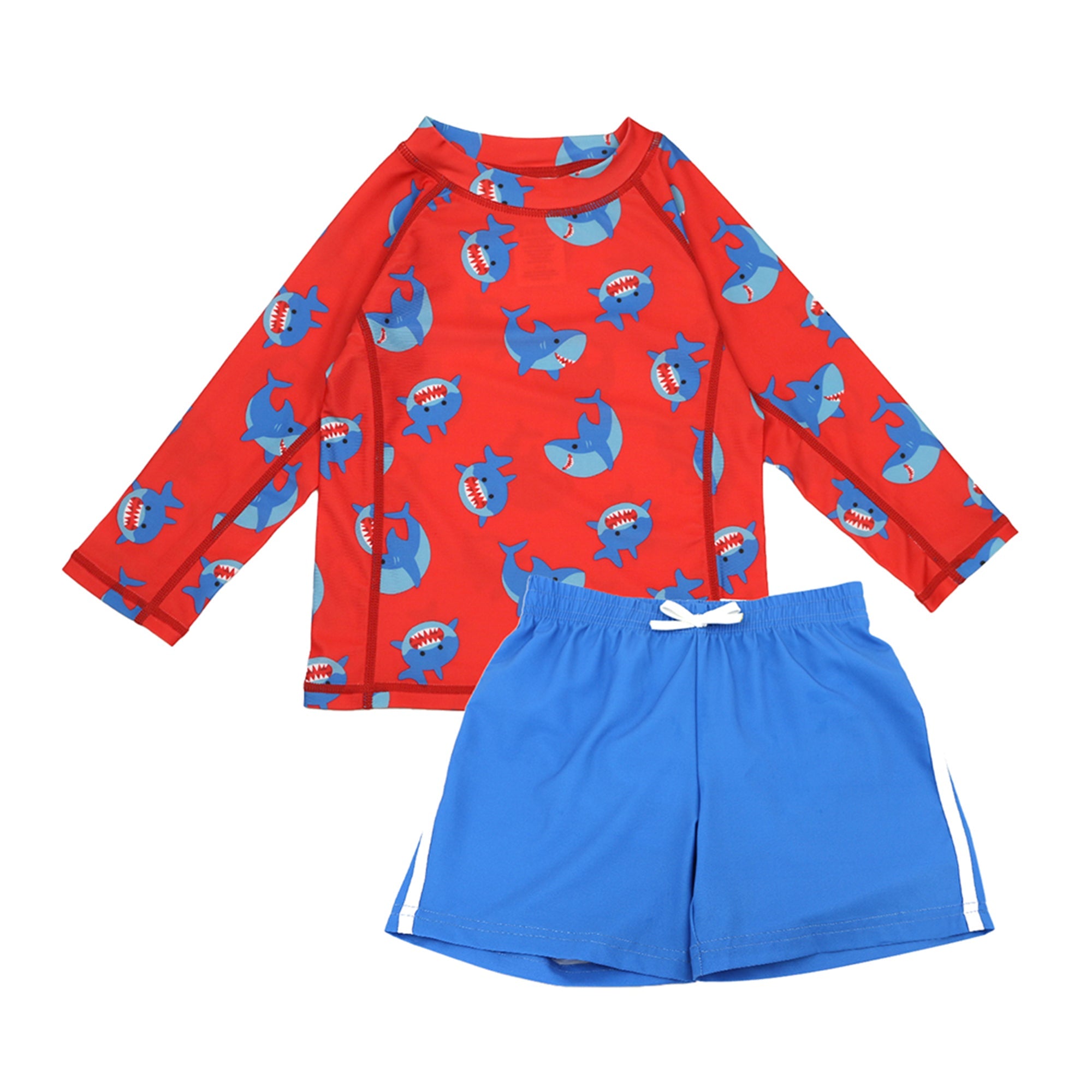 Baby/toddler Boys Swim Top & Swim Shorts Set - Sherman The Shark **pre-order (orders Will Ship In Full Early March '25)**