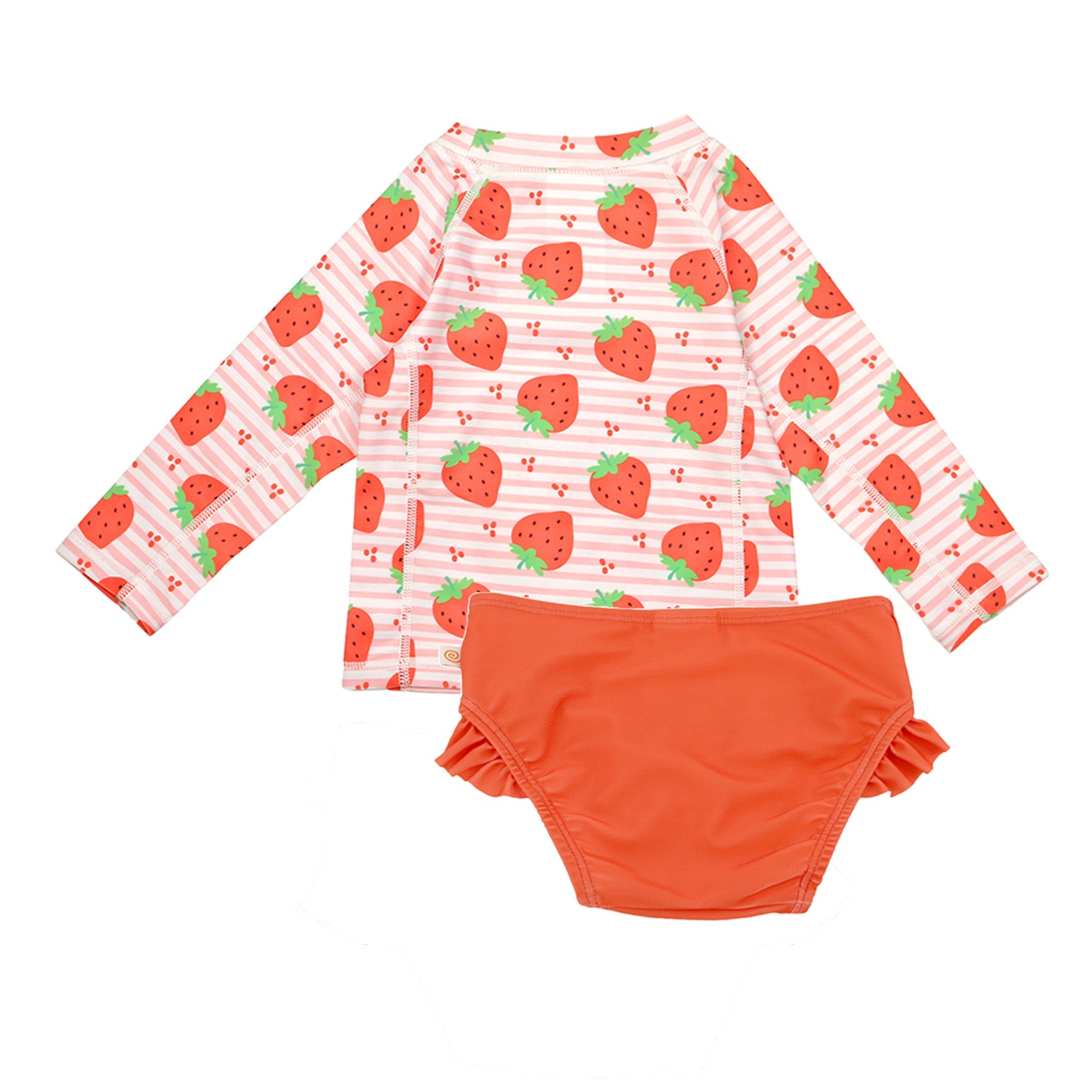 Baby/toddler Girls Swim Top & Bikini Bottoms Set - Strawberry **pre-order (orders Will Ship In Full Early March '25)**