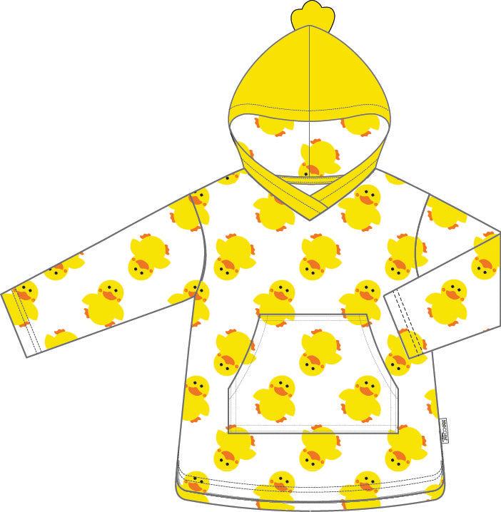 Baby Terry Swim Coverup - Puddles The Duck (new) **pre-order (orders Will Ship In Full Early March '25)**