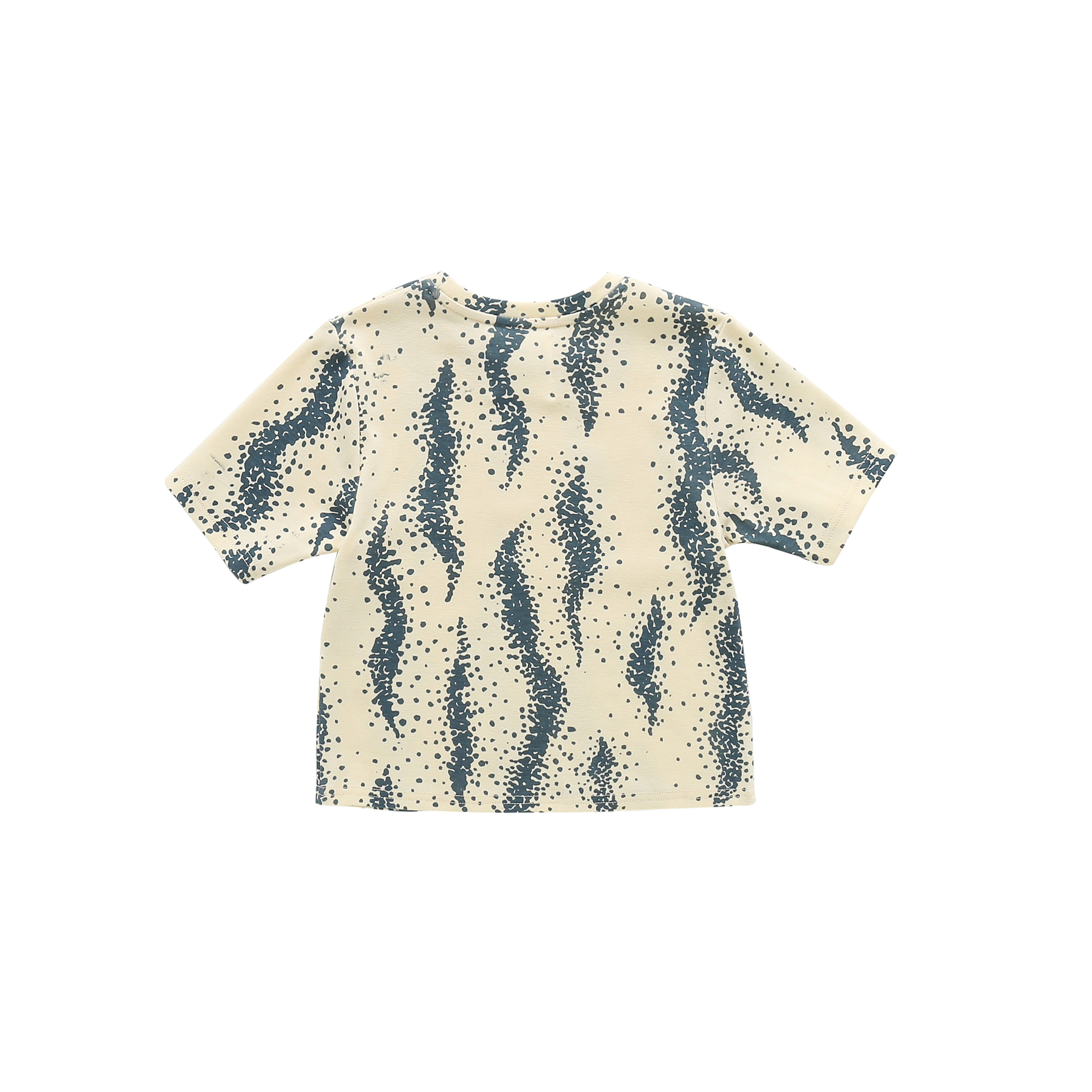 Boxy T-shirt With All Over Print | Cream