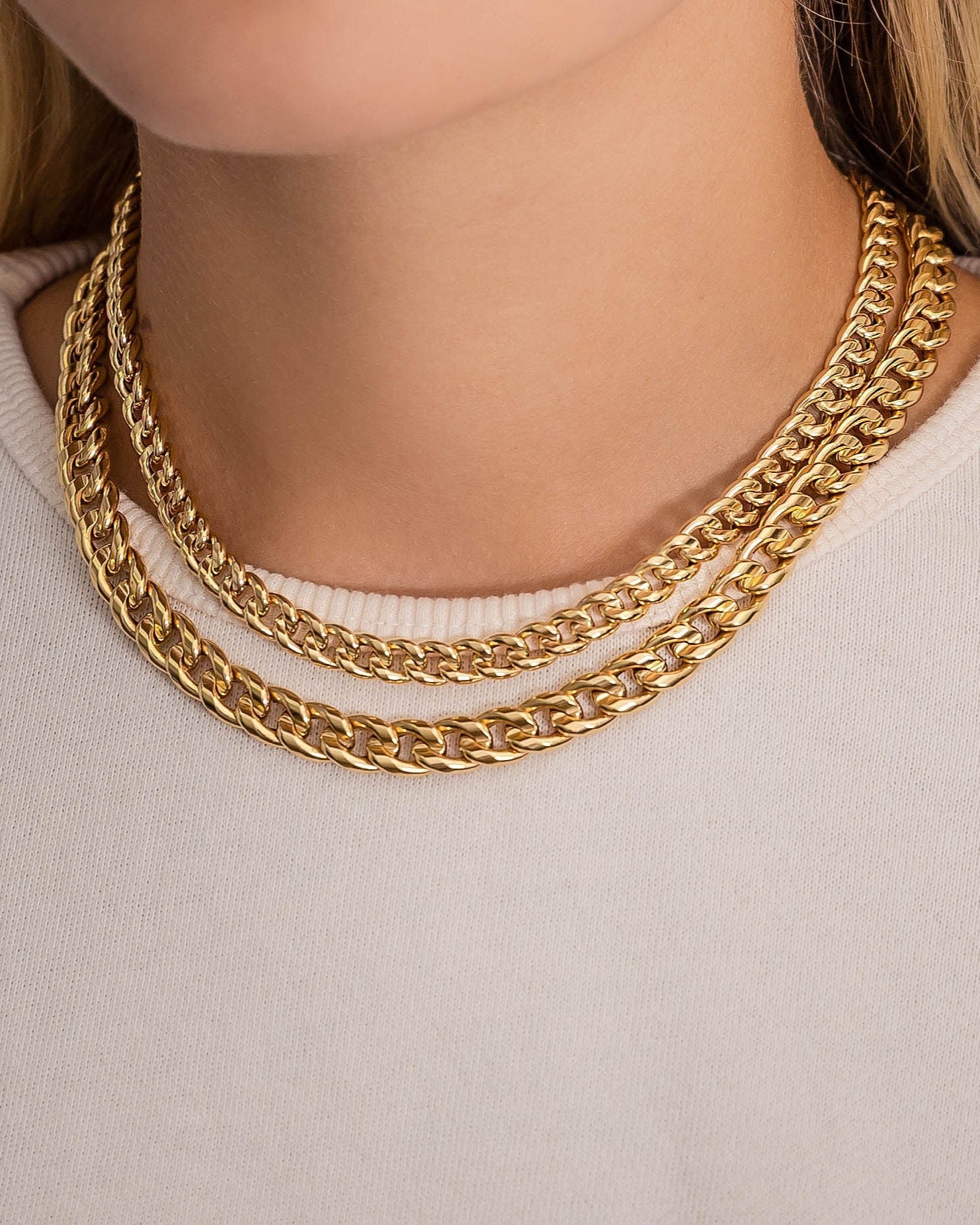 14k Large Miami Cuban Link Necklace