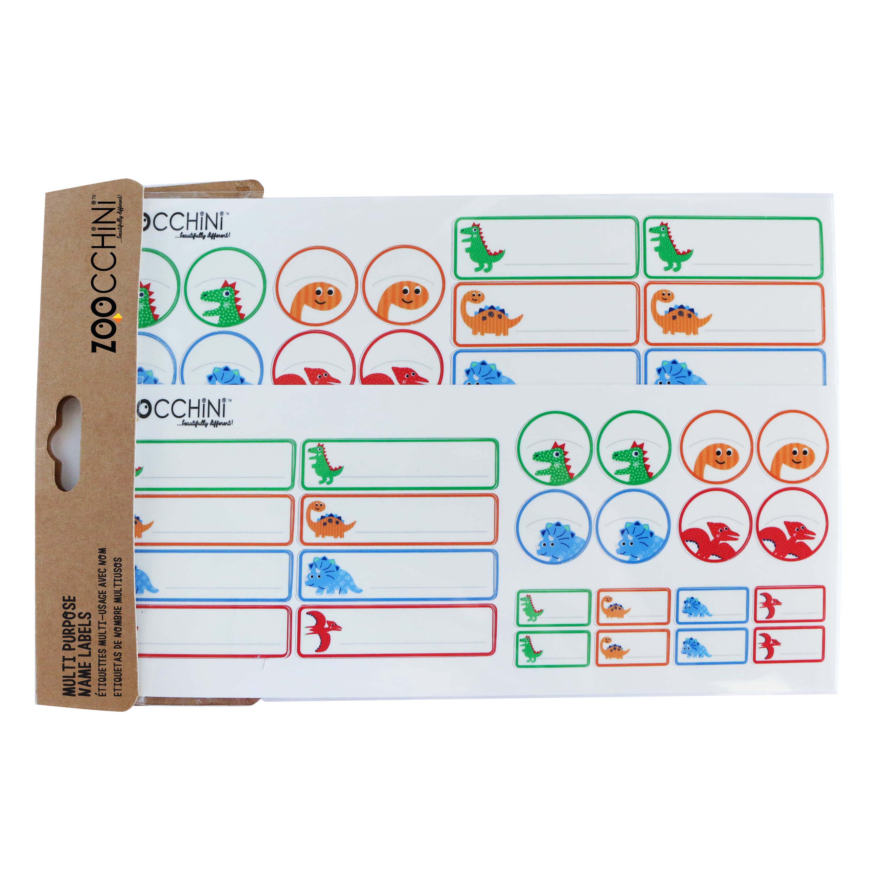 Waterproof Multi Purpose Name Labels - Devin The Dinosaur & Friends