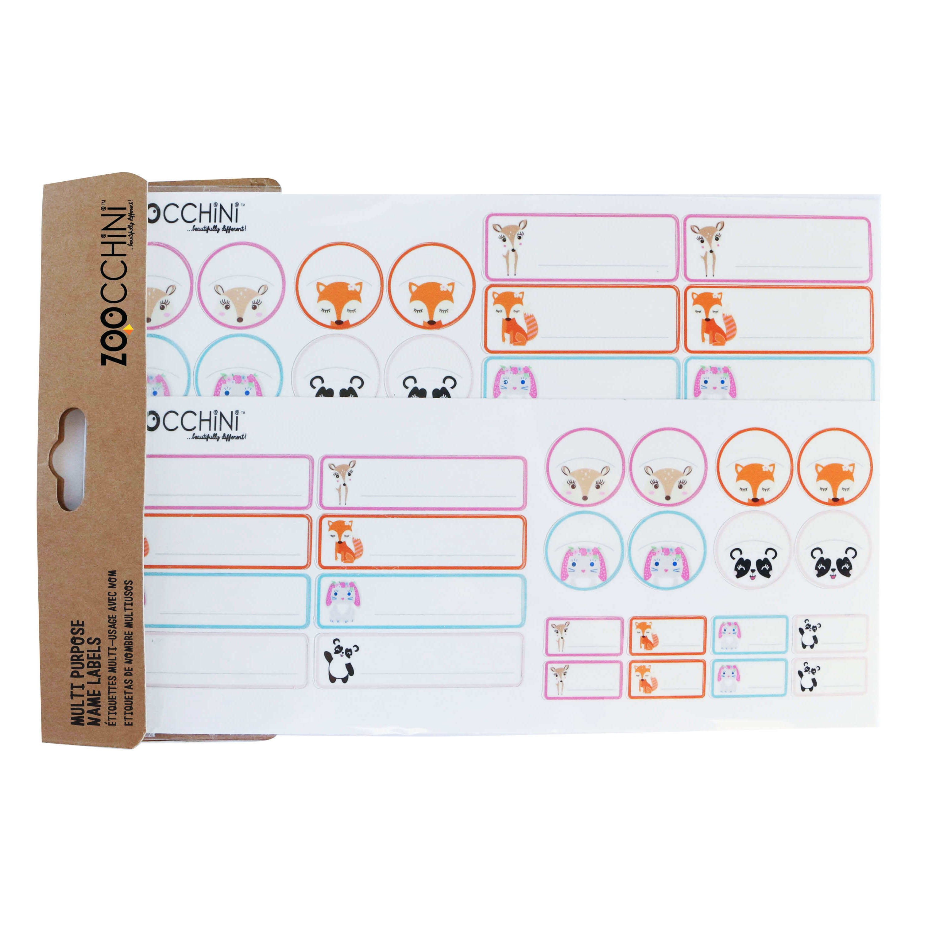 Waterproof Multi Purpose Name Labels - Fiona The Fawn & Friends
