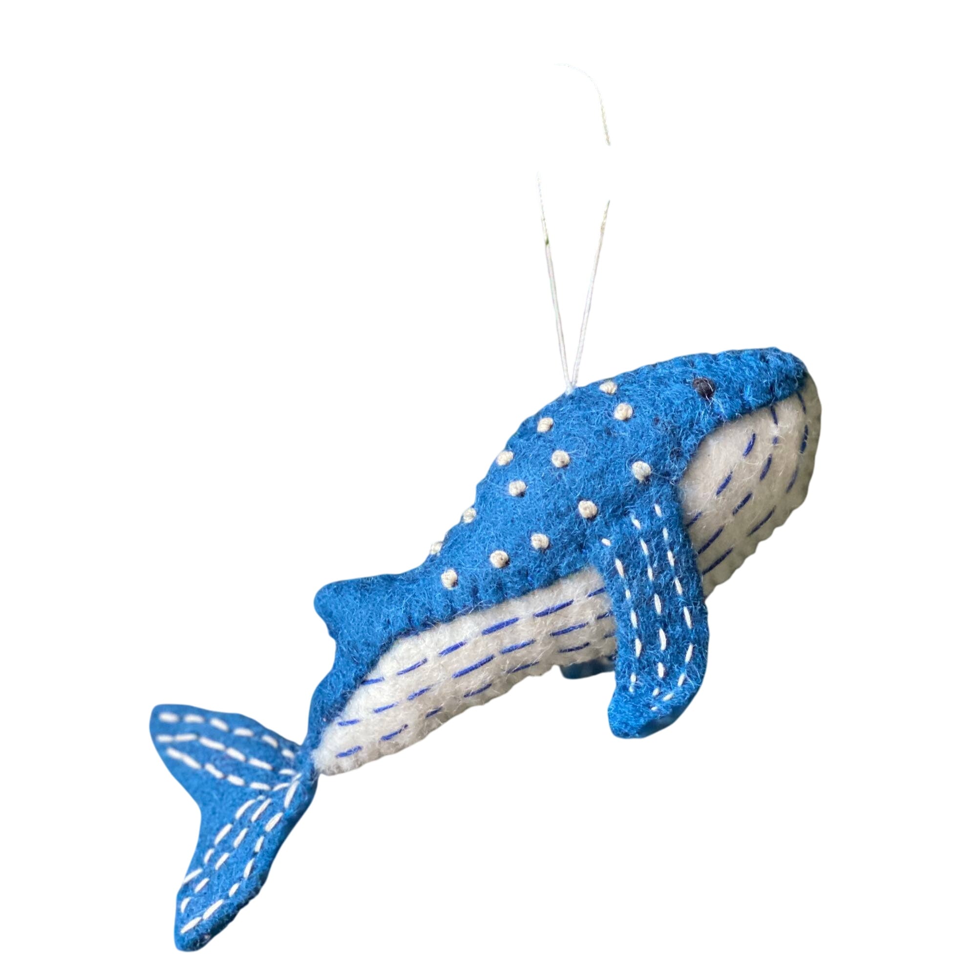 Felt Ornament - Blue Minke Whale