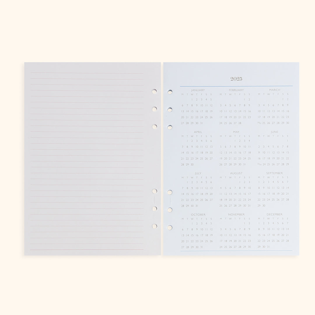 A5 Inserts For Weekly Planner Personal Portfolio 2026