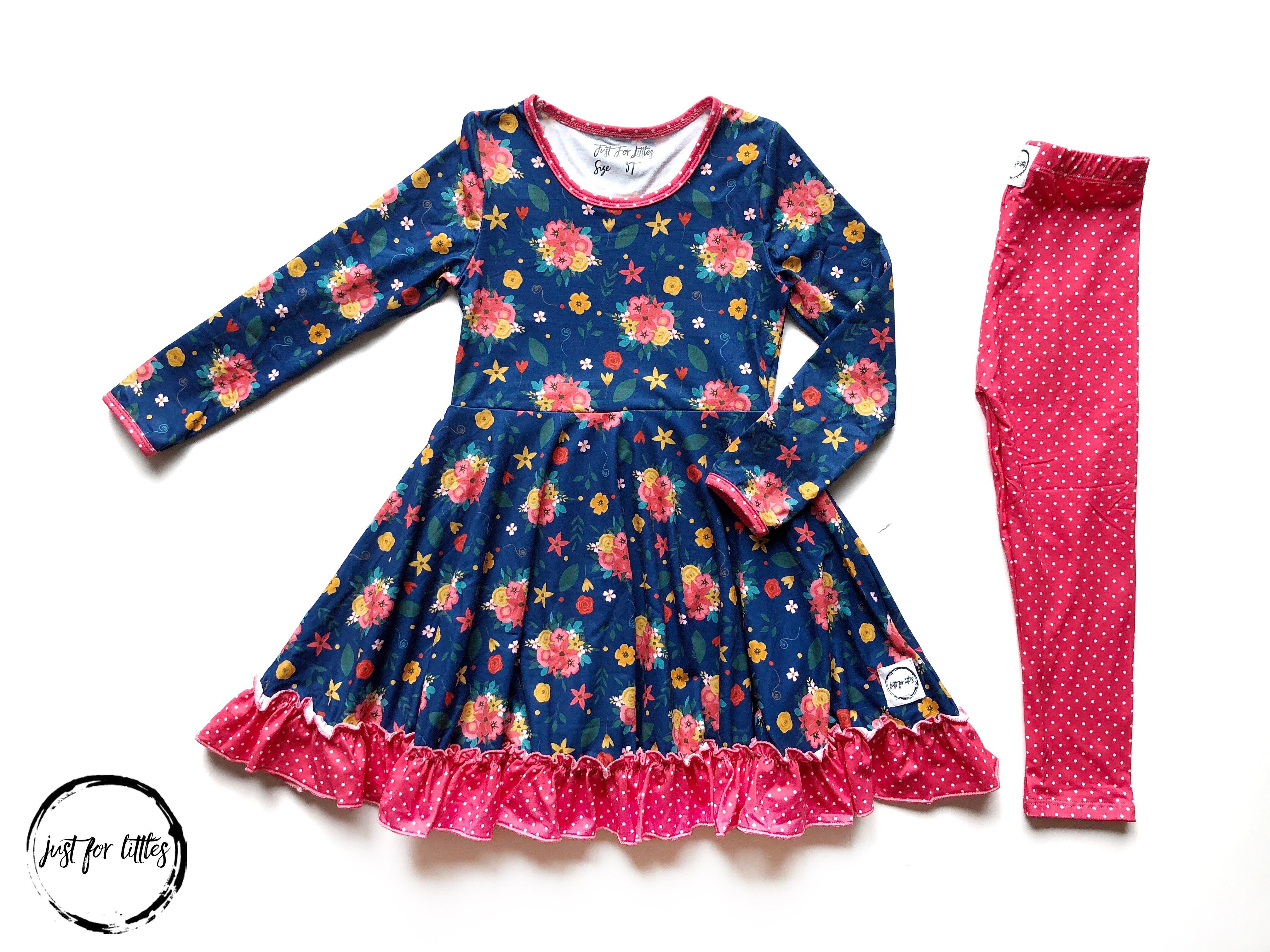 Coral Polka Dot Leggings