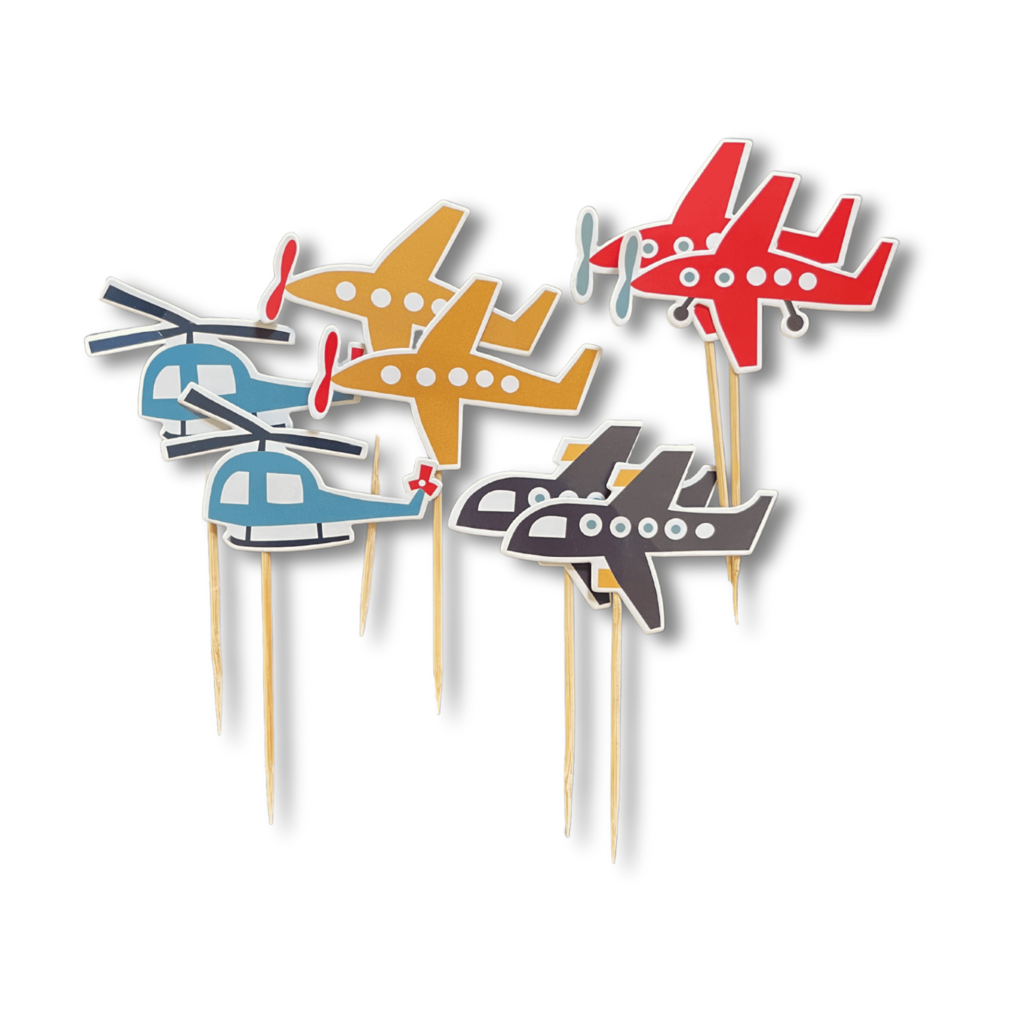 Airplane Cupcake Toppers (8 Per Set)