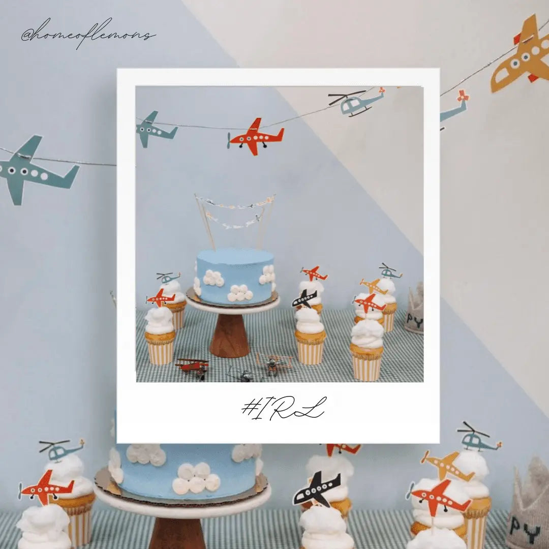 Airplane Cupcake Toppers (8 Per Set)