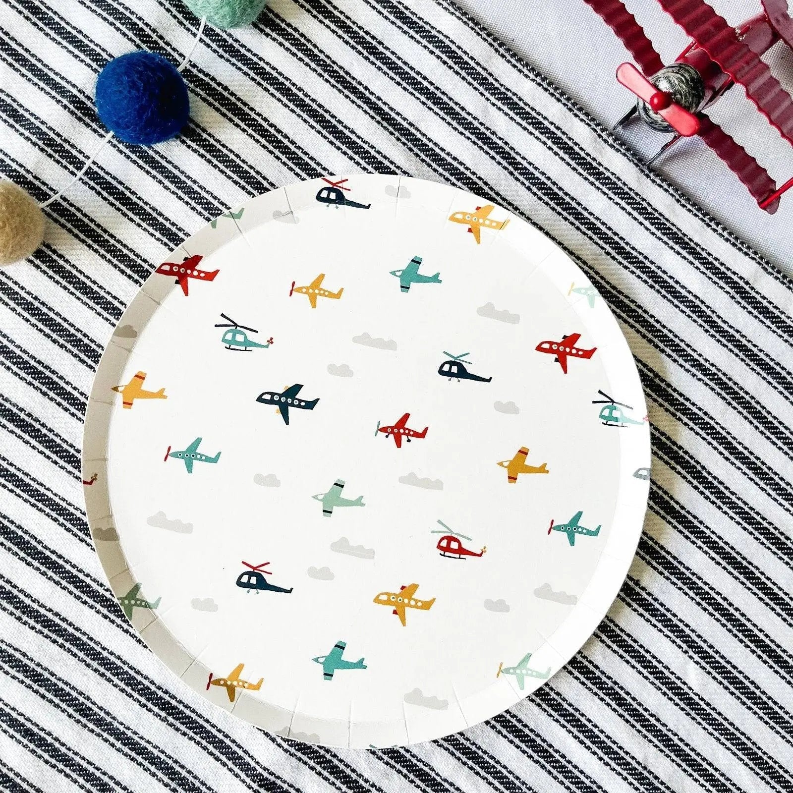 Airplane Small Plate (8 Per Set)
