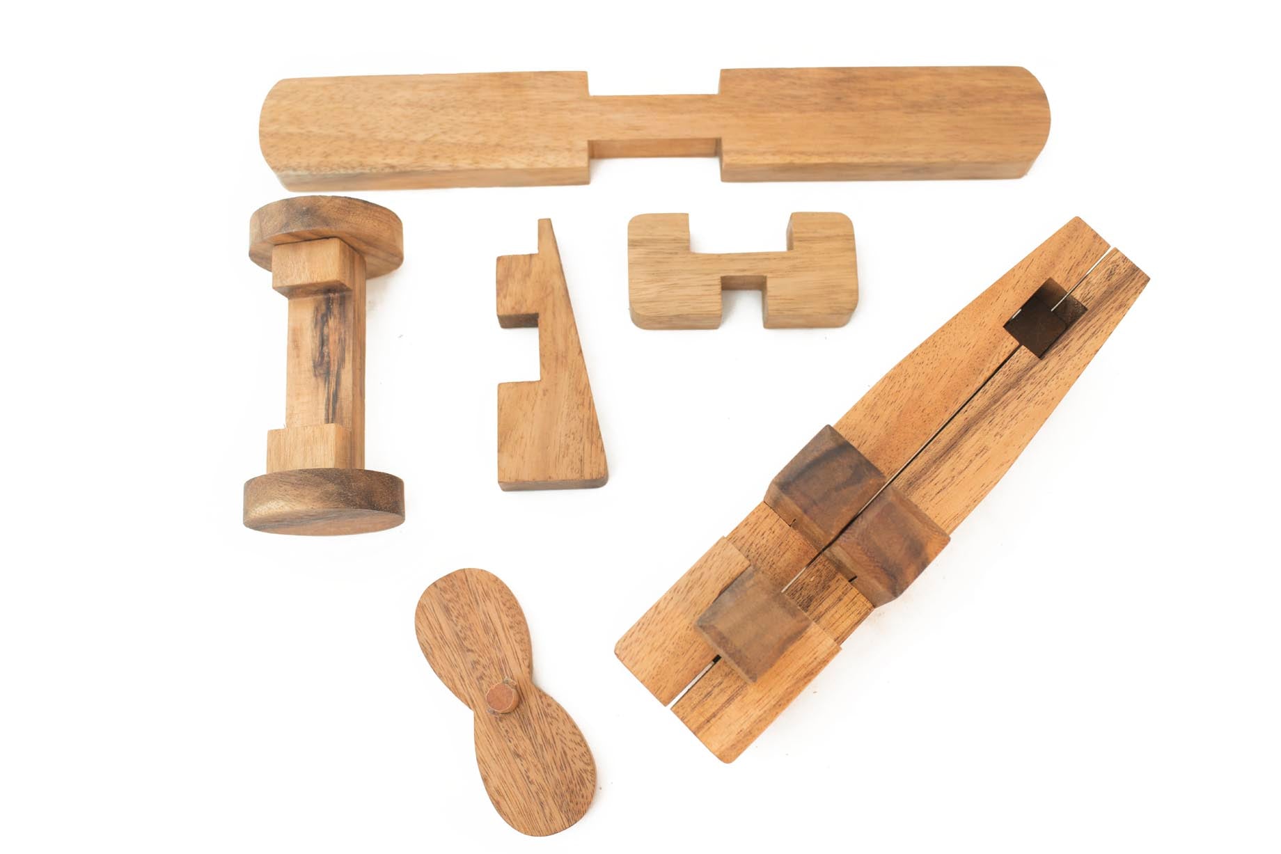 3d Wooden Construction Airplane Puzzle For Kids