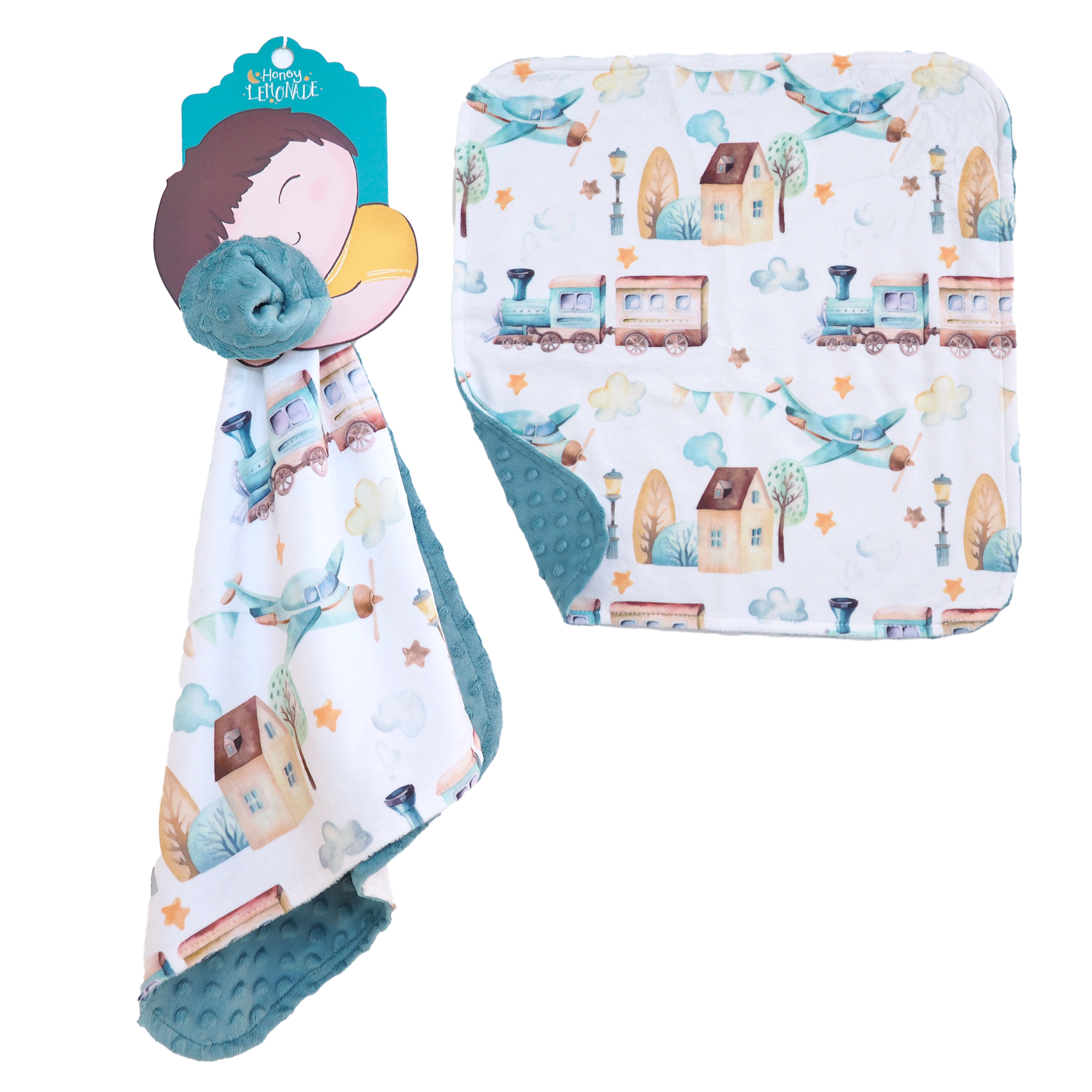 Mini Minky - Airplane & Train