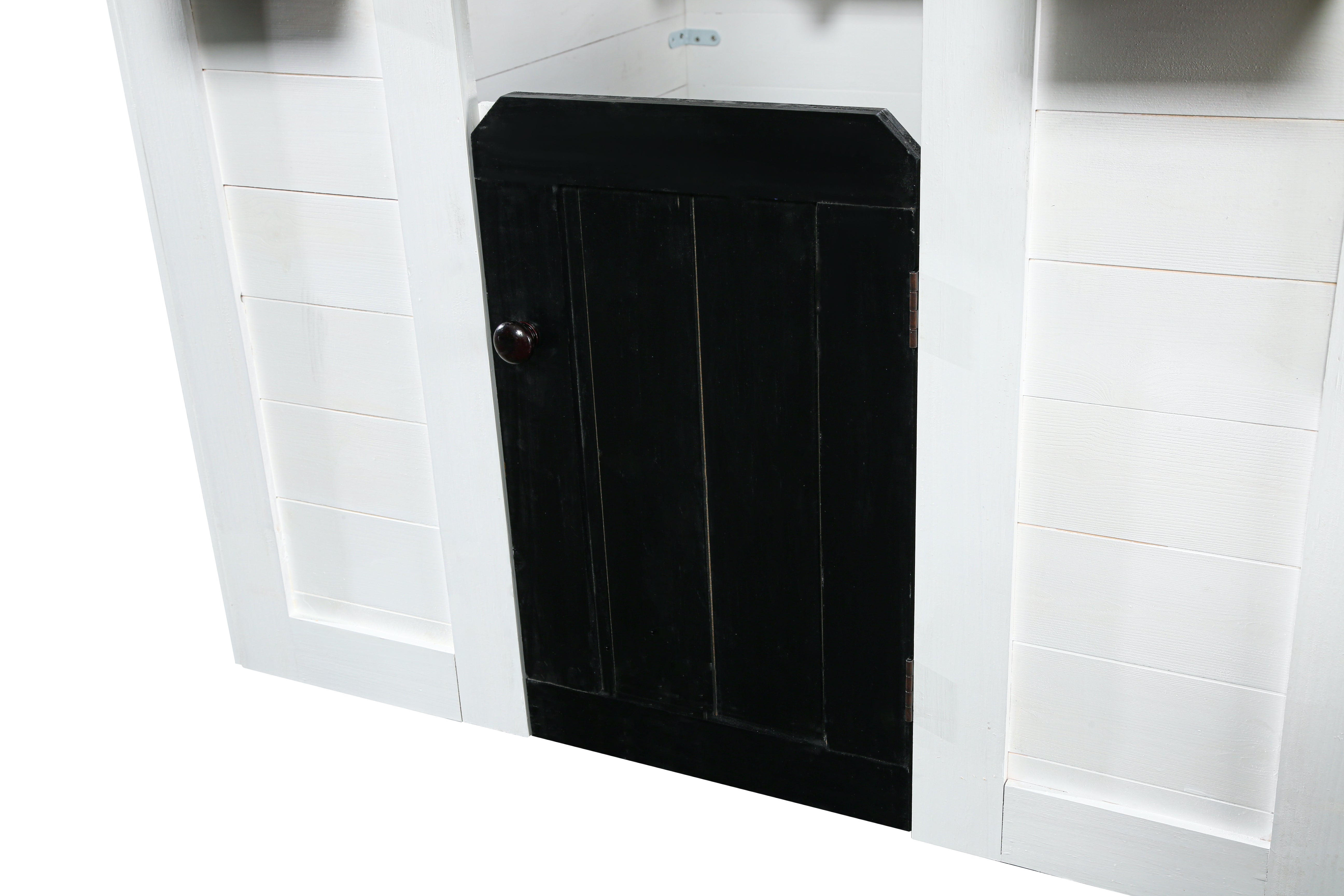 Ajure Modern Farmhouse Playhouse - Black & White