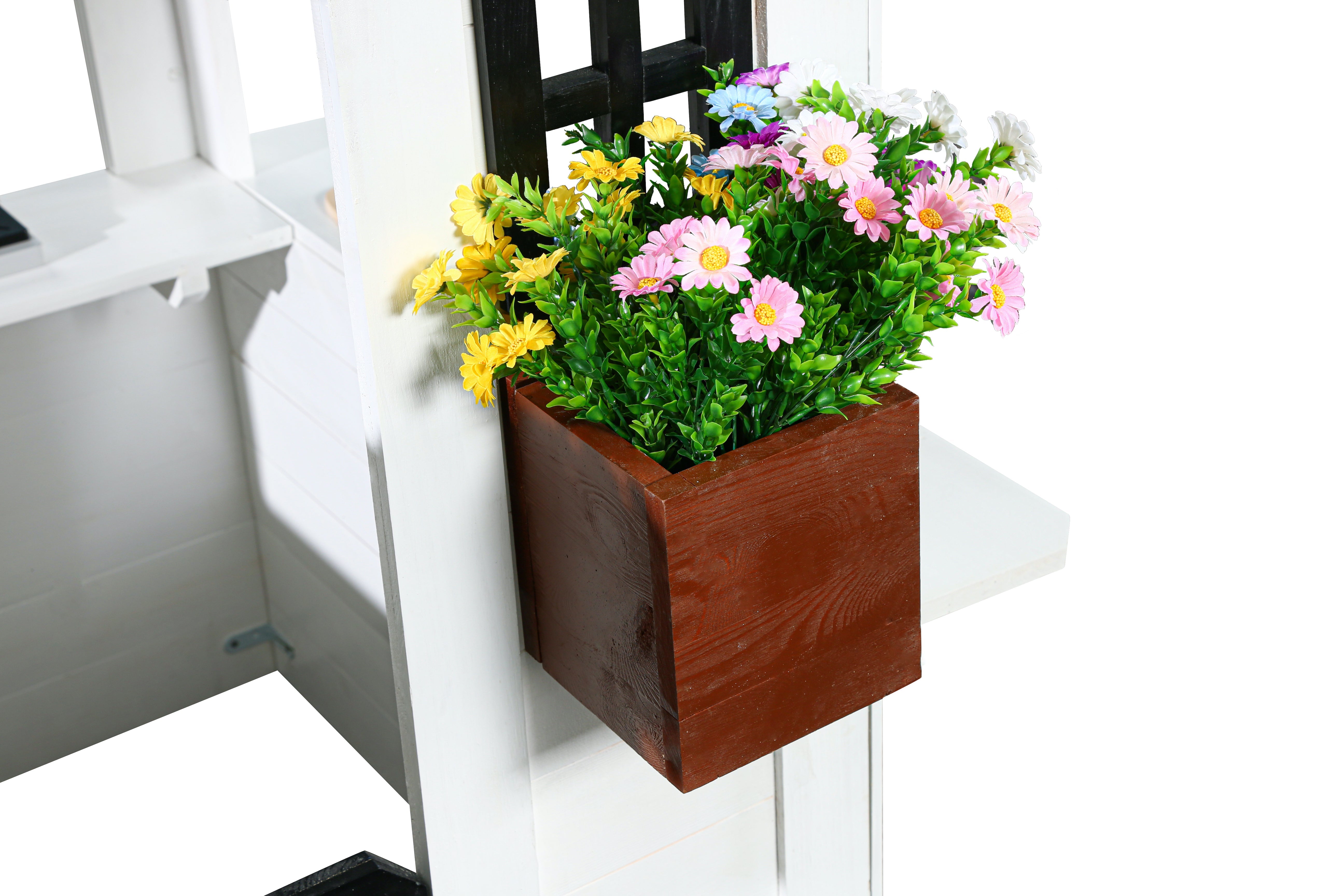 Ajure Modern Farmhouse Playhouse - Black & White