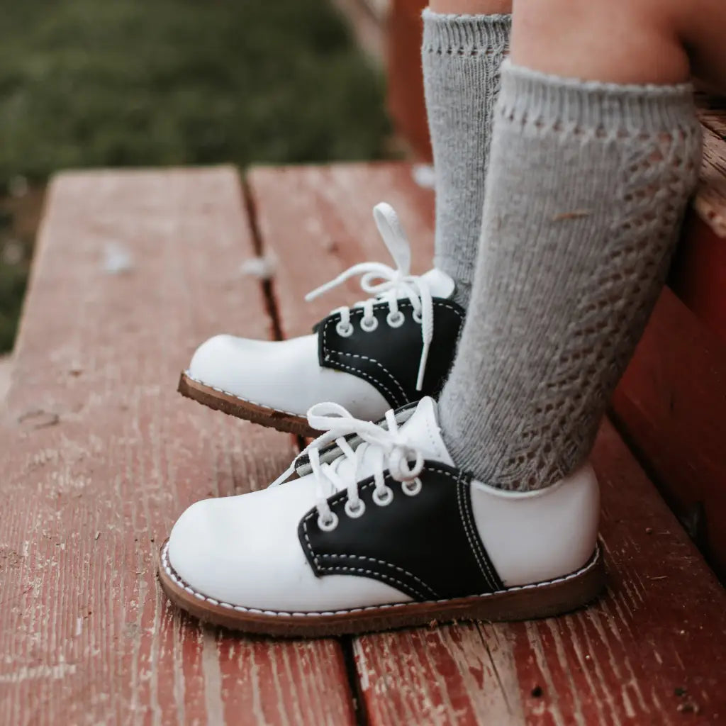 Albert Saddle - White/navy
