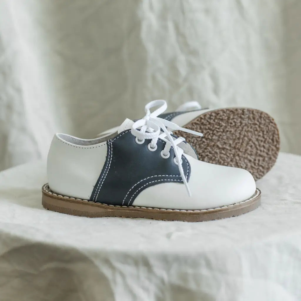 Albert Saddle - White/navy