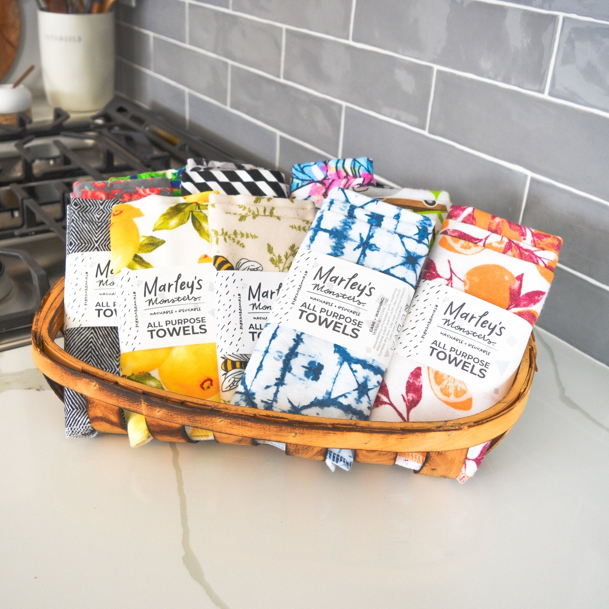 All-purpose Towels: Single Print 3 Count Pack
