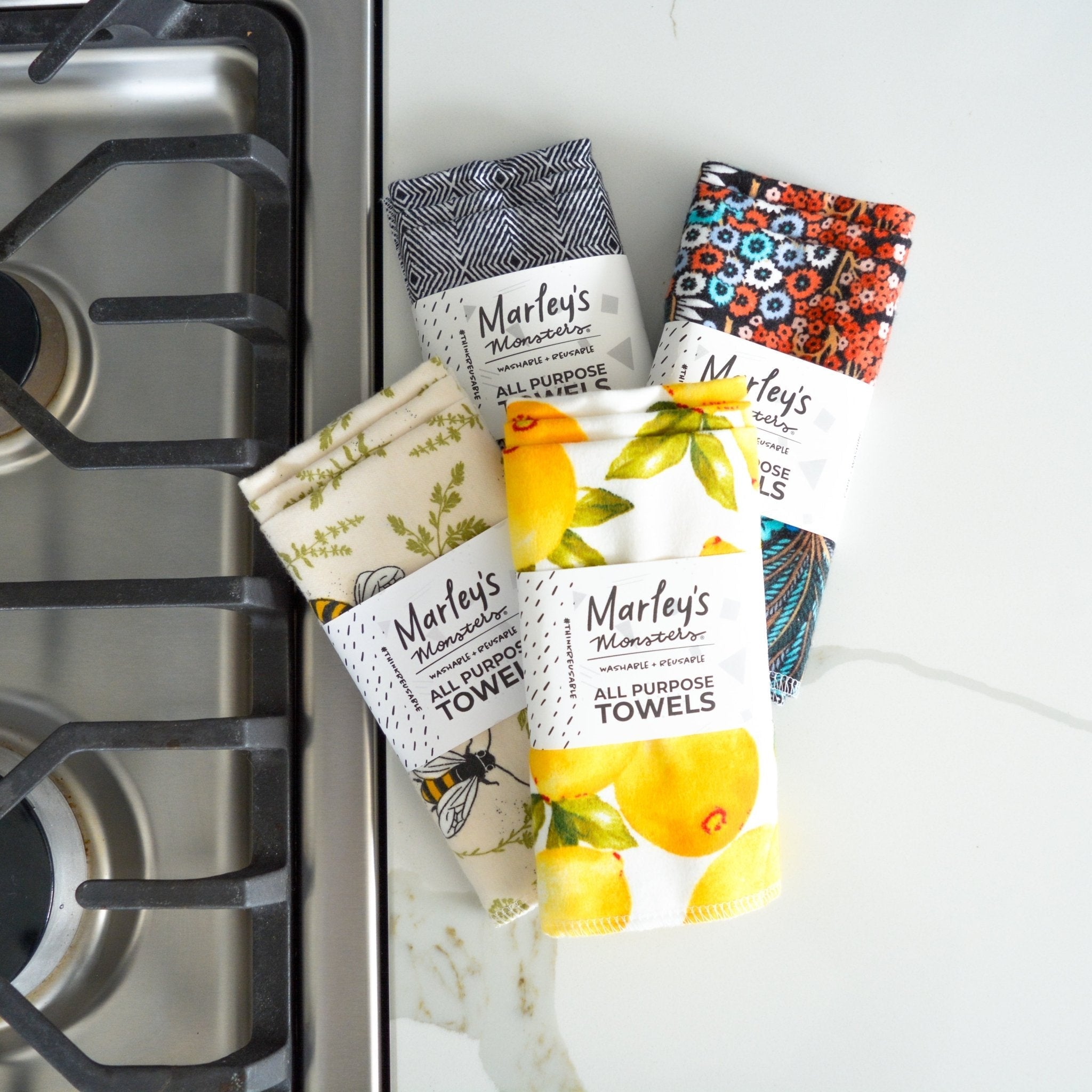 All-purpose Towels: Single Print 3 Count Pack
