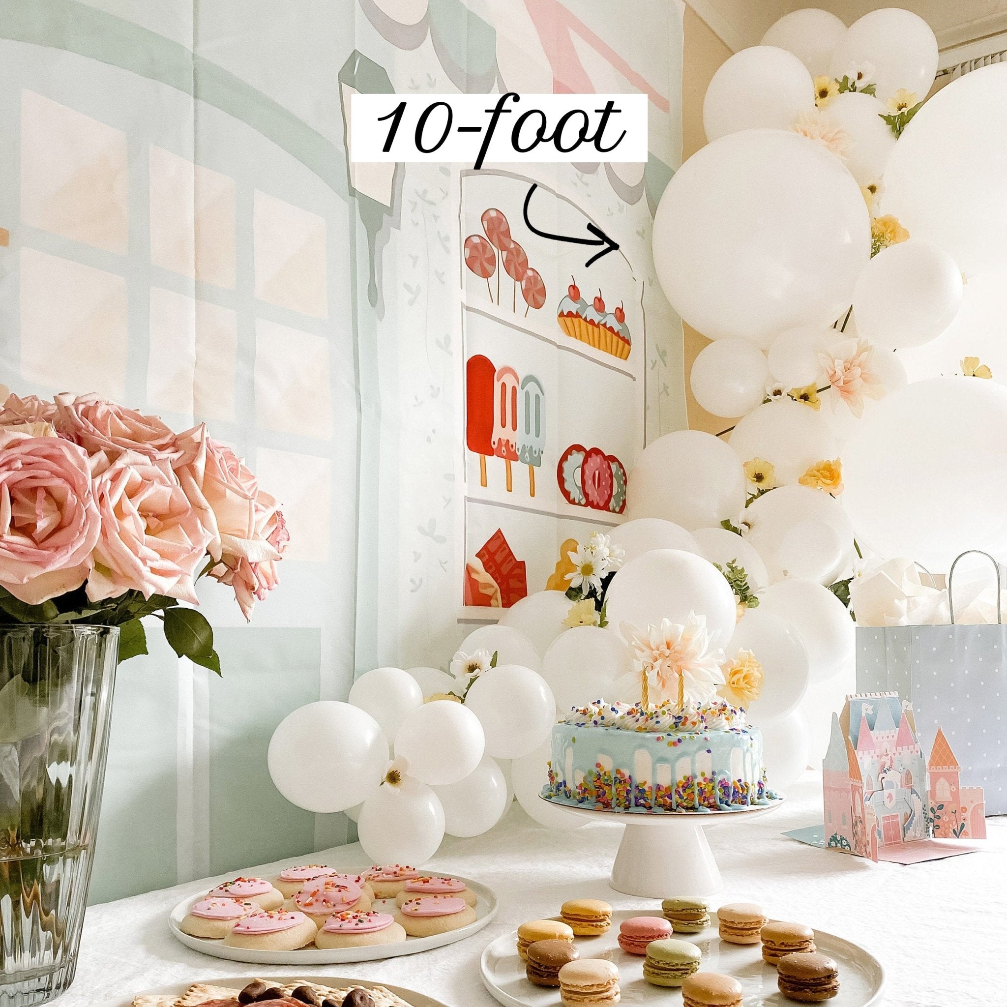 White Wedding Balloon Garland Kit – Pearl & Matte