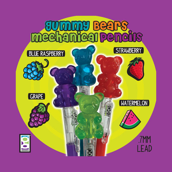Scented Gummy Bear .7mm Mechanical Pencils