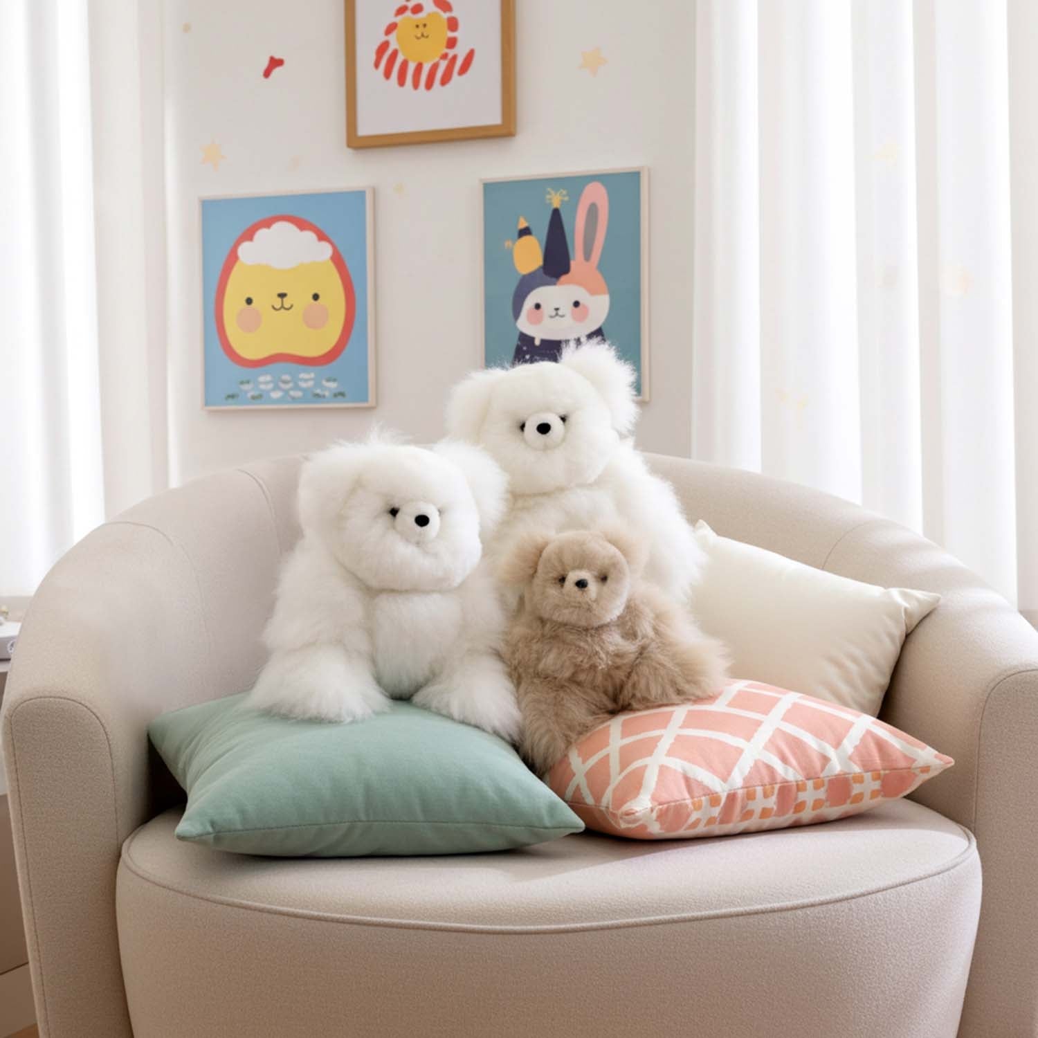 Alpaca Stuffed Animal - Bear 15"