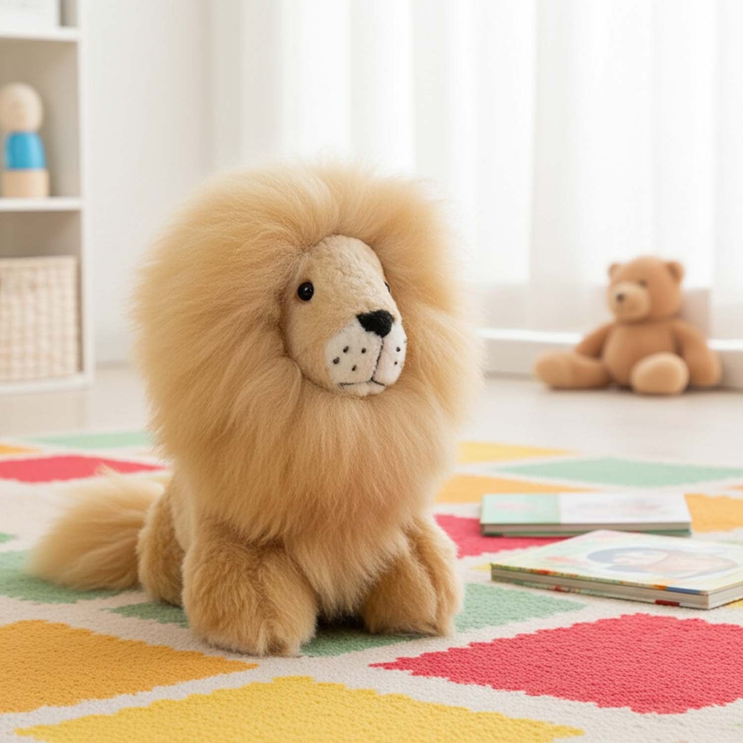 Alpaca Stuffed Animal - Lion 12"