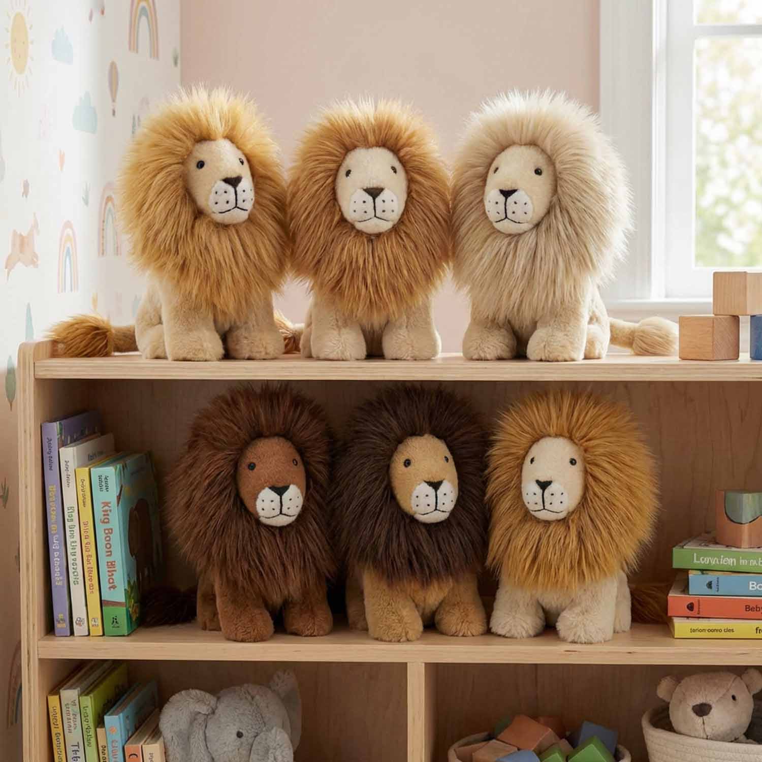 Alpaca Stuffed Animal - Lion - Small 9"