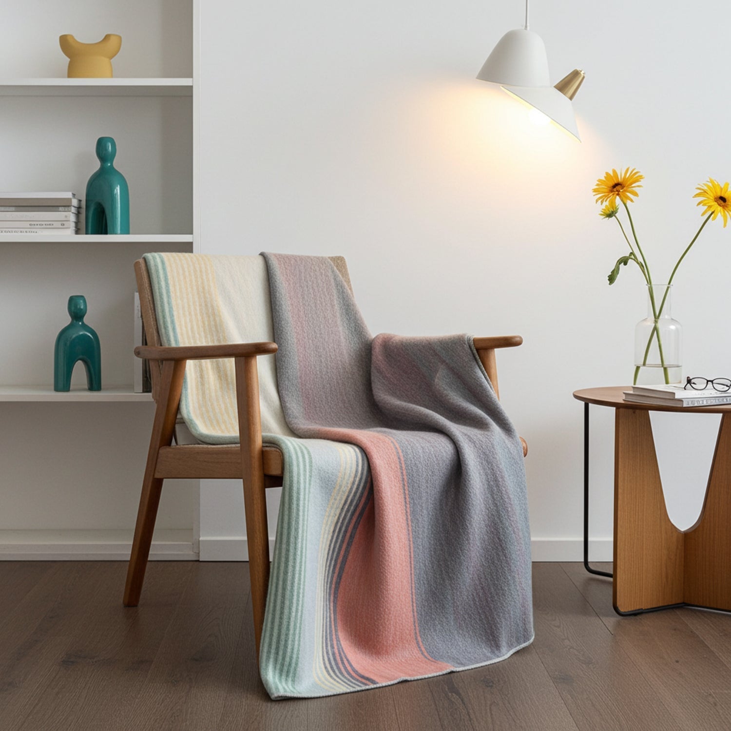 Alpaca Throw Blanket - Spectrum
