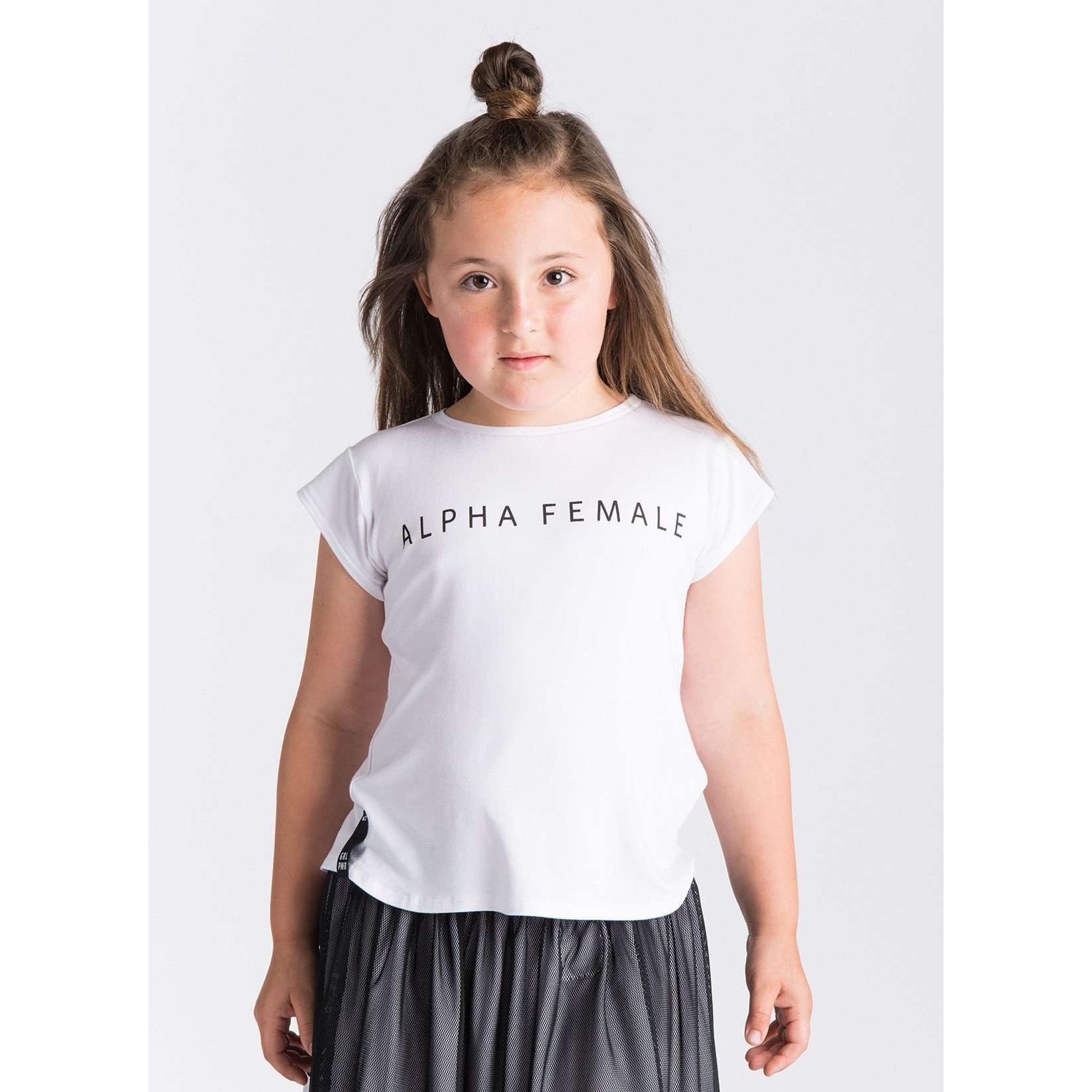 Girls Alpha Female T-shirt | White