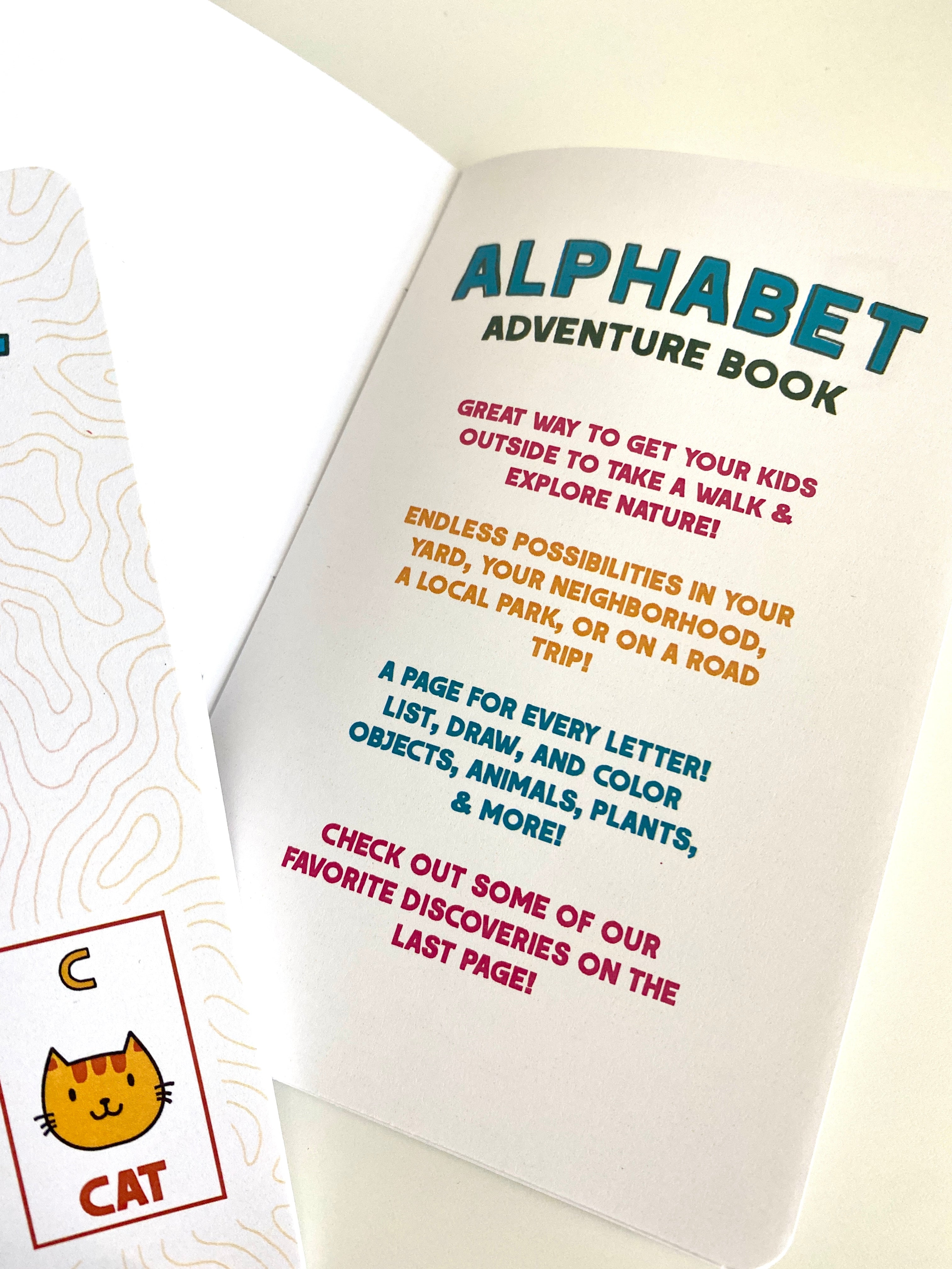 Alphabet Adventure Log Book - Two 28-page Books