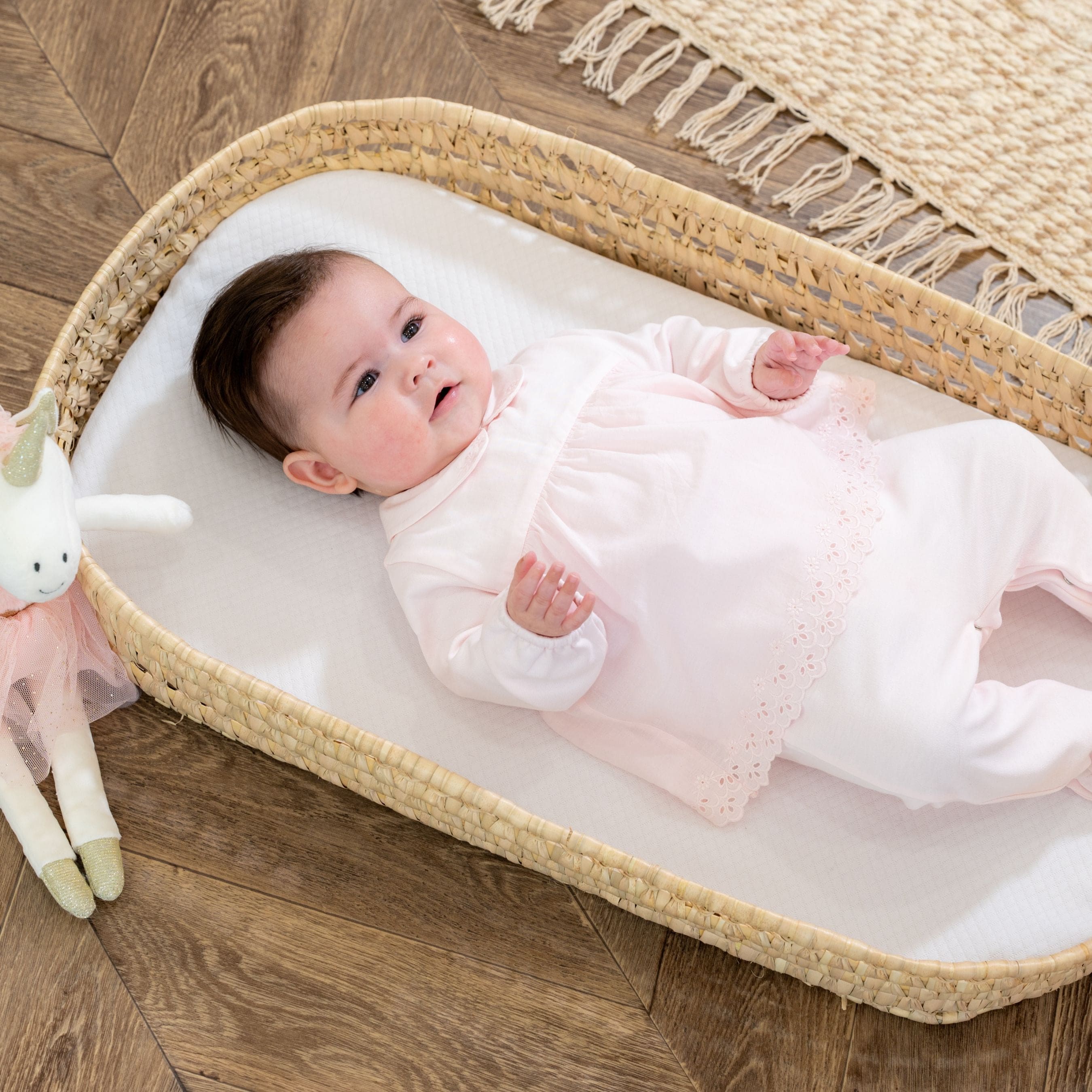 Anouck | Girls Pink Organic Cotton All-in-one