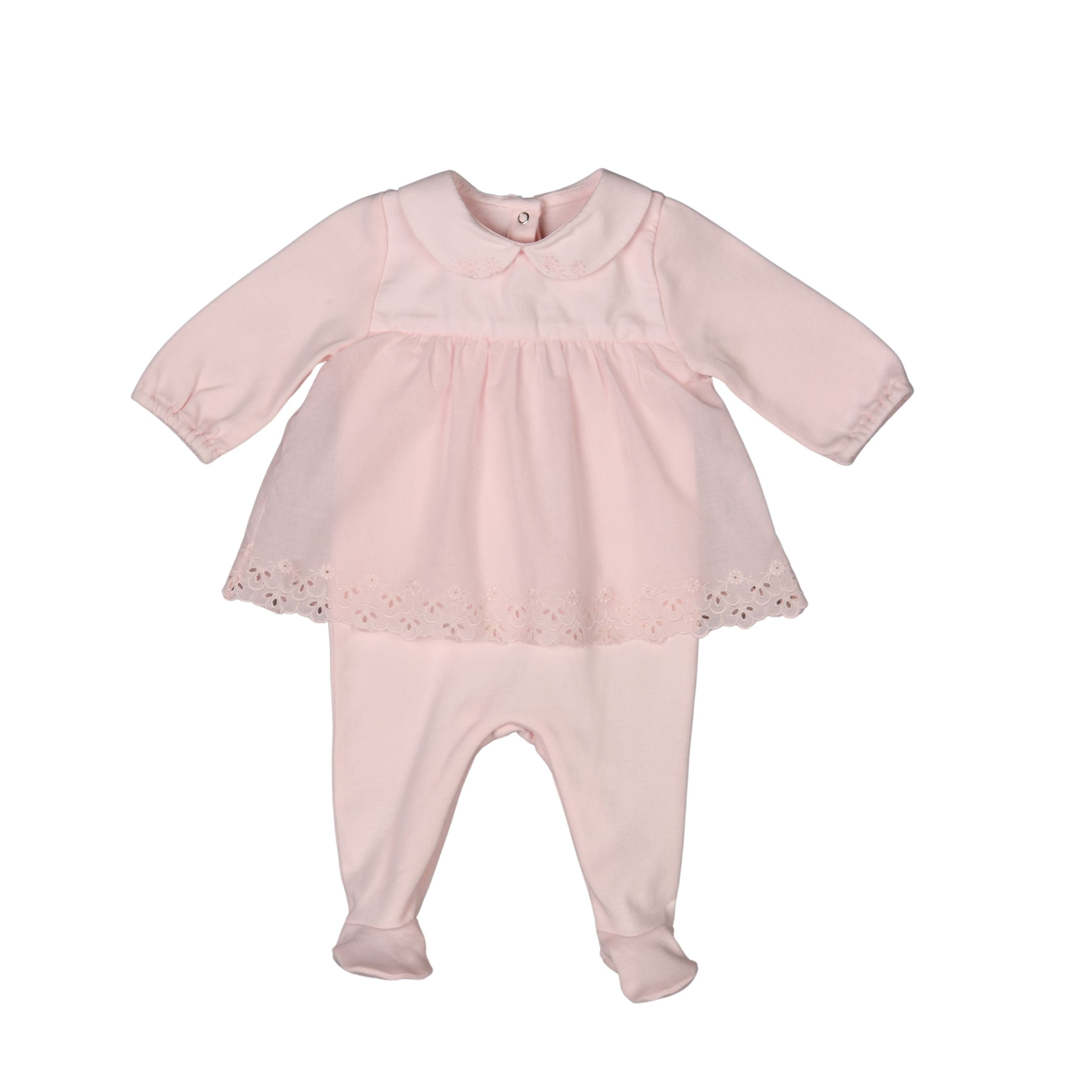 Anouck | Girls Pink Organic Cotton All-in-one