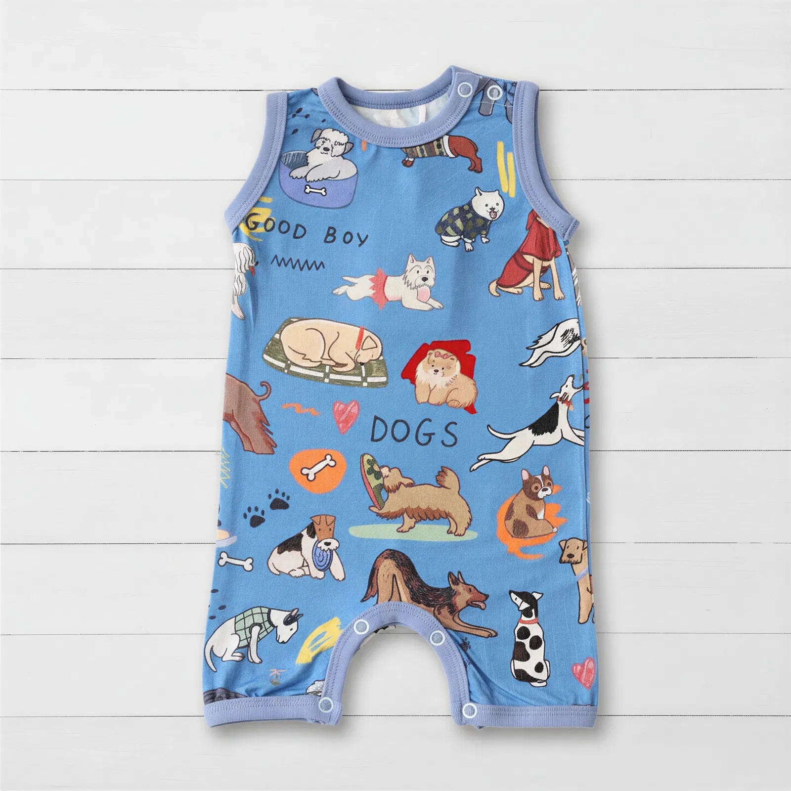 Puppy Pals Blue Shortall