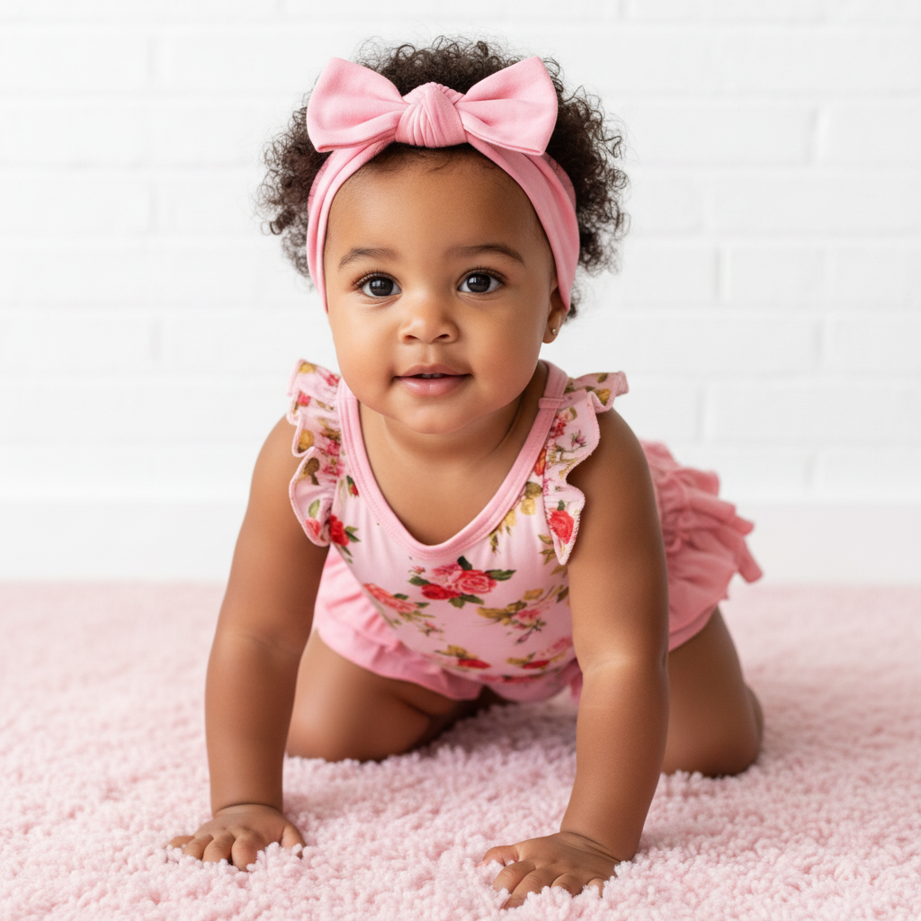 Rosebud Babe Ruffle Bloomer Set