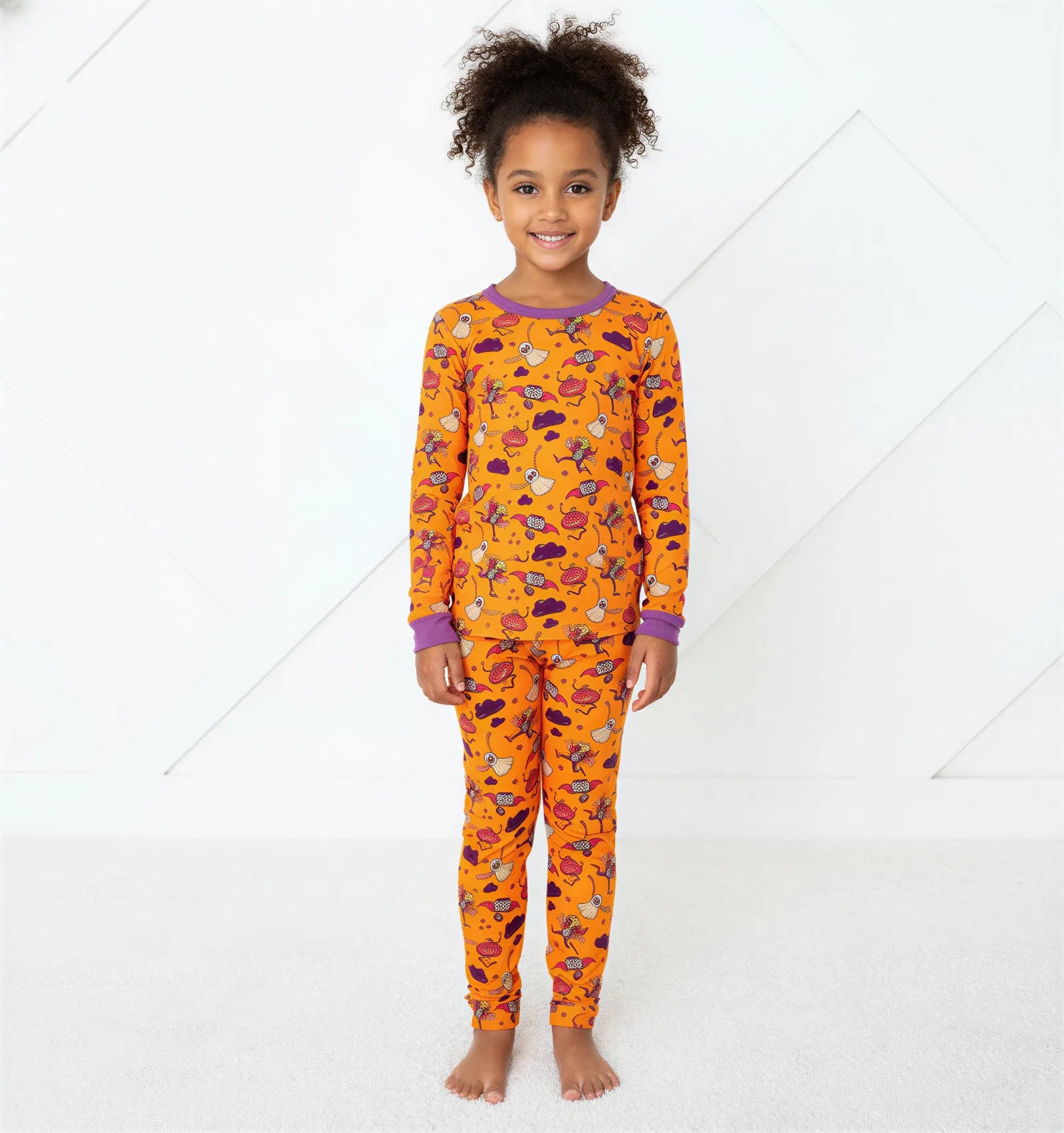 Orange Boo Crew Pjs