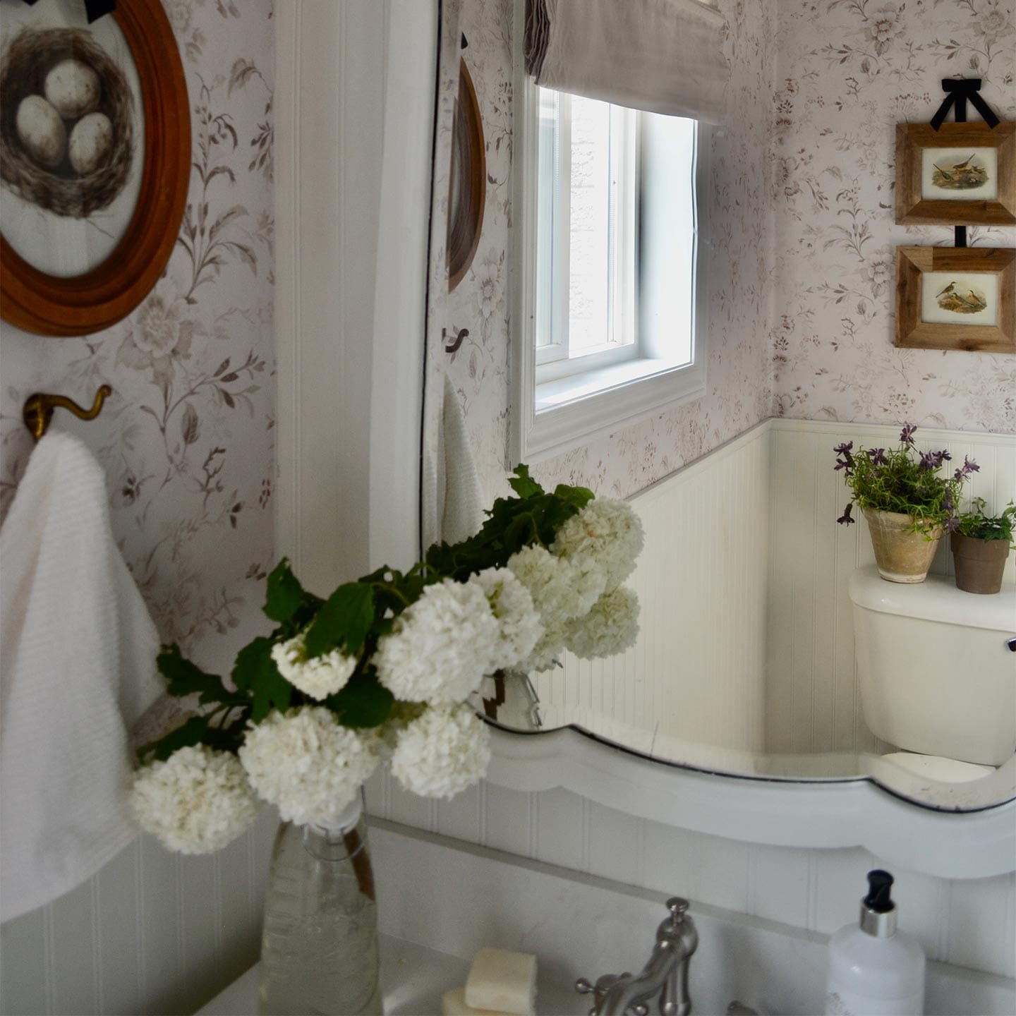 Antique Floral Wallpaper