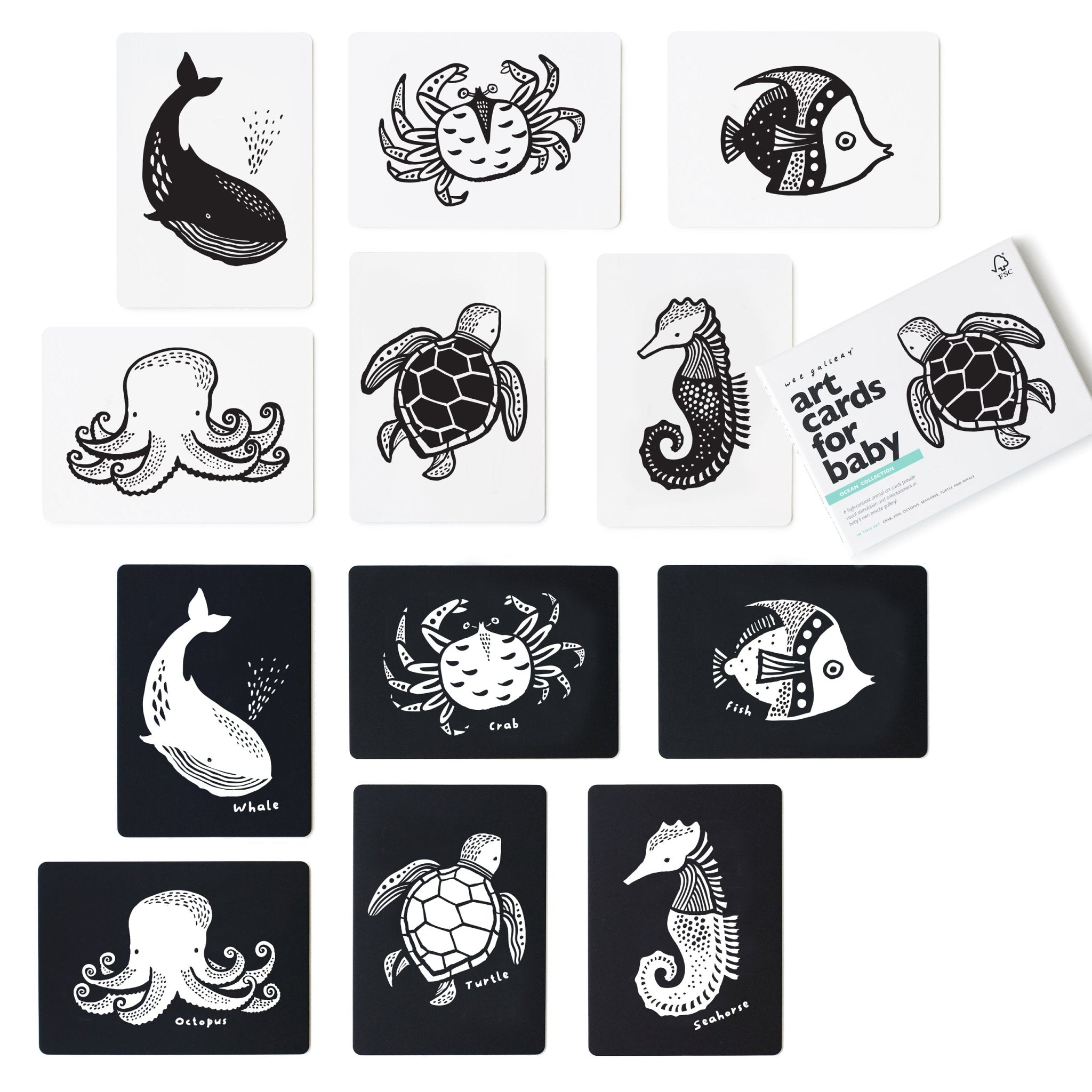 Art Cards For Baby - Ocean Collection