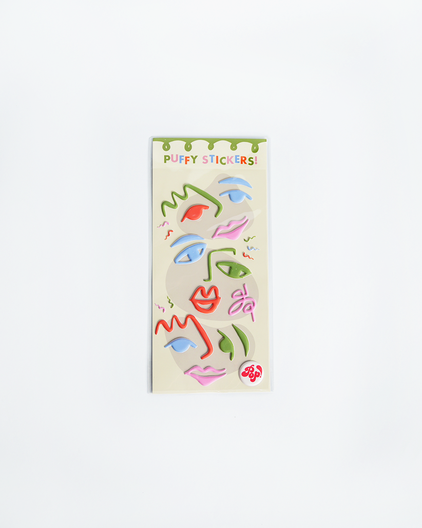Art Party Puffy Stickers - 10 Pack