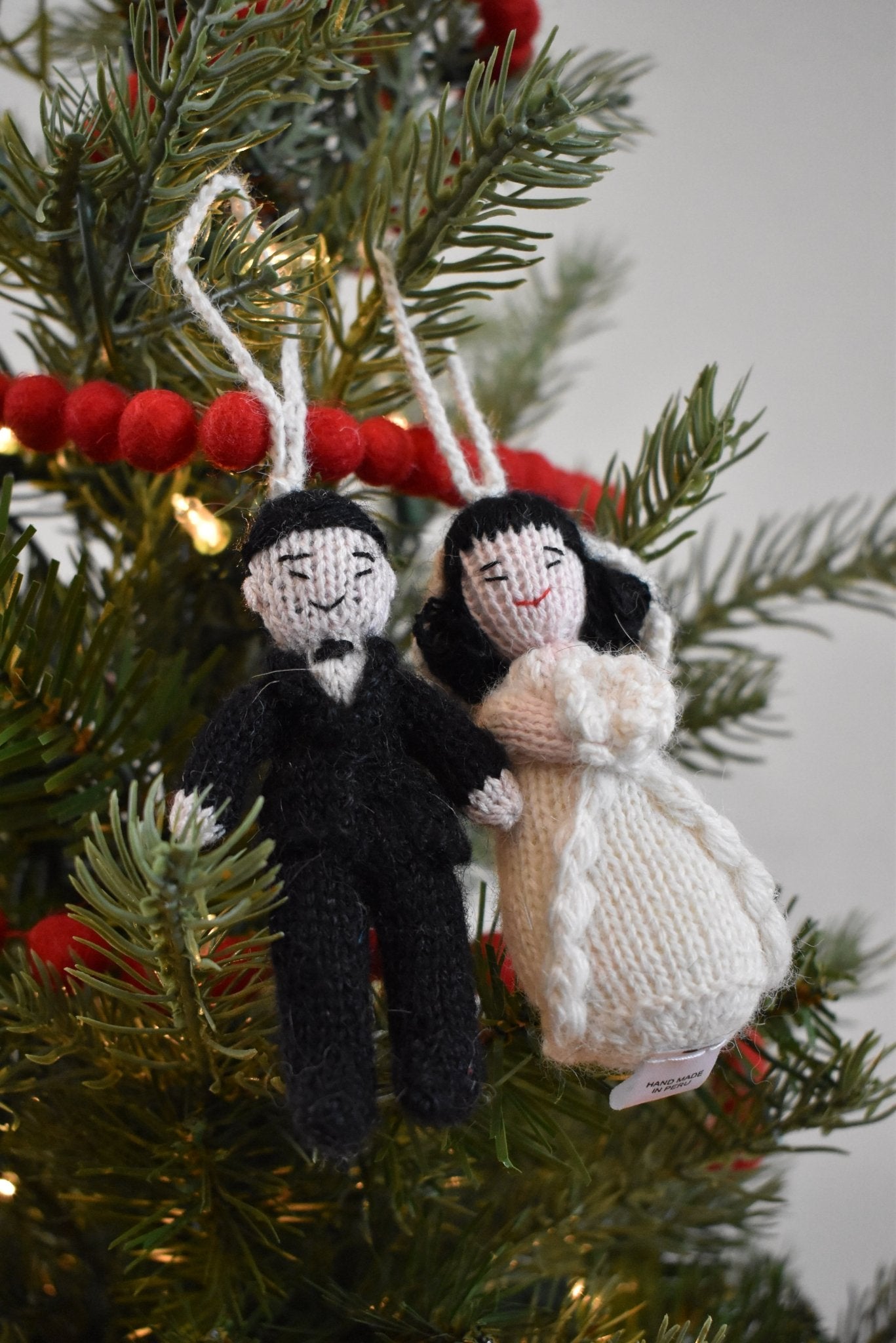 Asian Bride Hand Knit Wedding Ornament