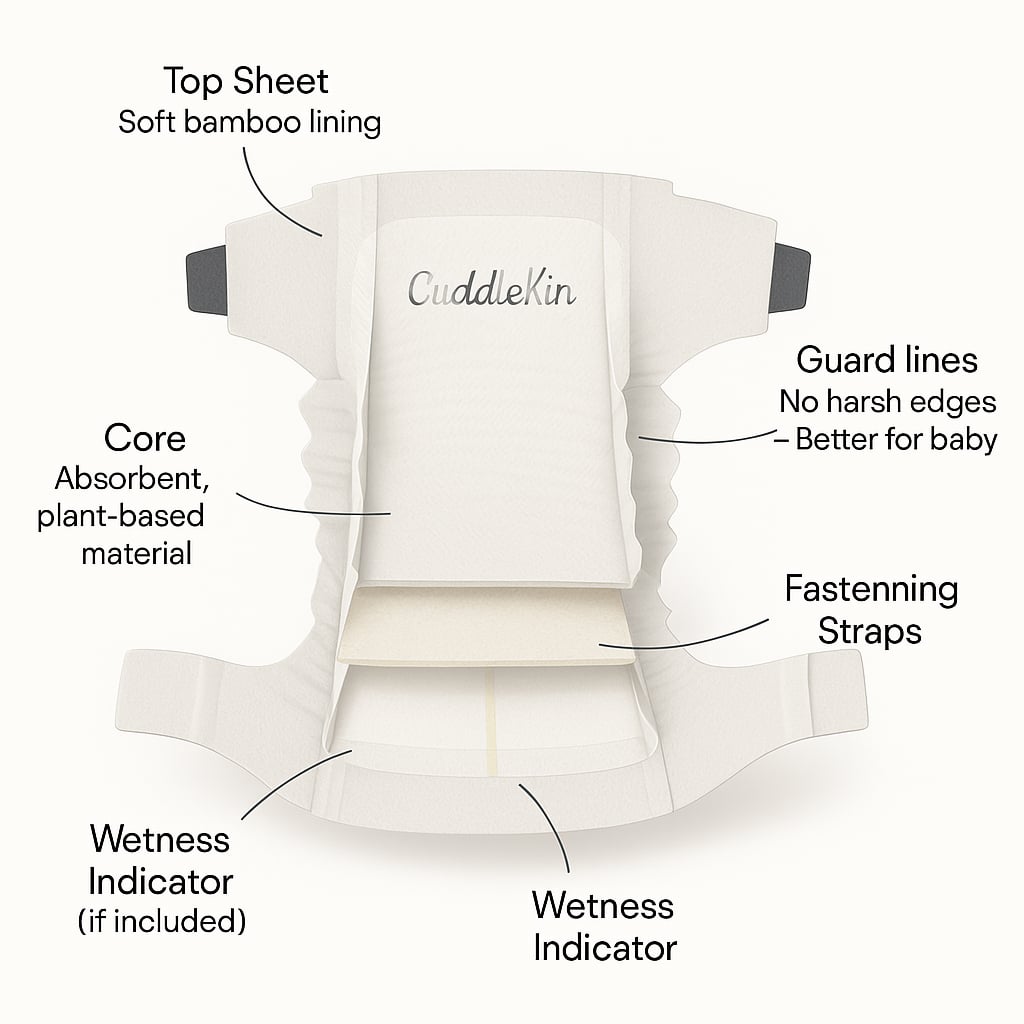 Cuddle-kin Bamboo Diapers - Guaranteed Rash & Leak Free
