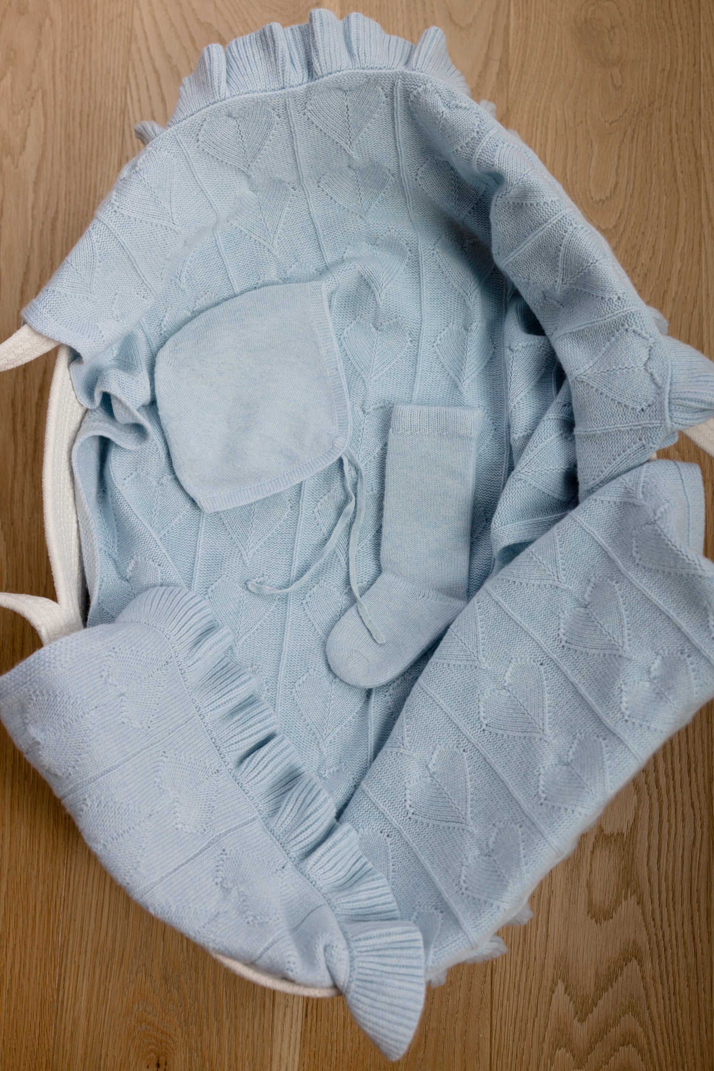 Cashmere Cloud Baby Blanket Gift Set - Hydrangea