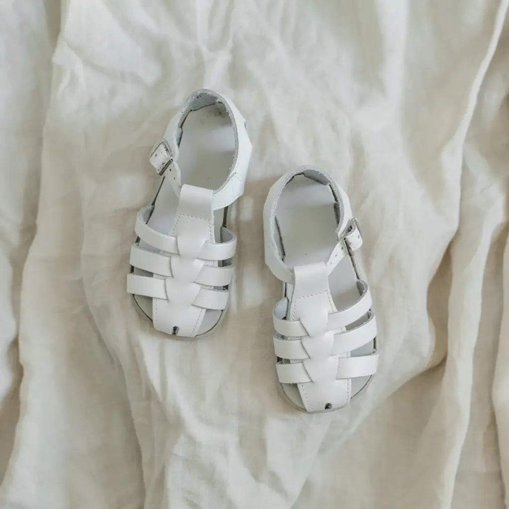 Audrey Fisherman Sandal - White