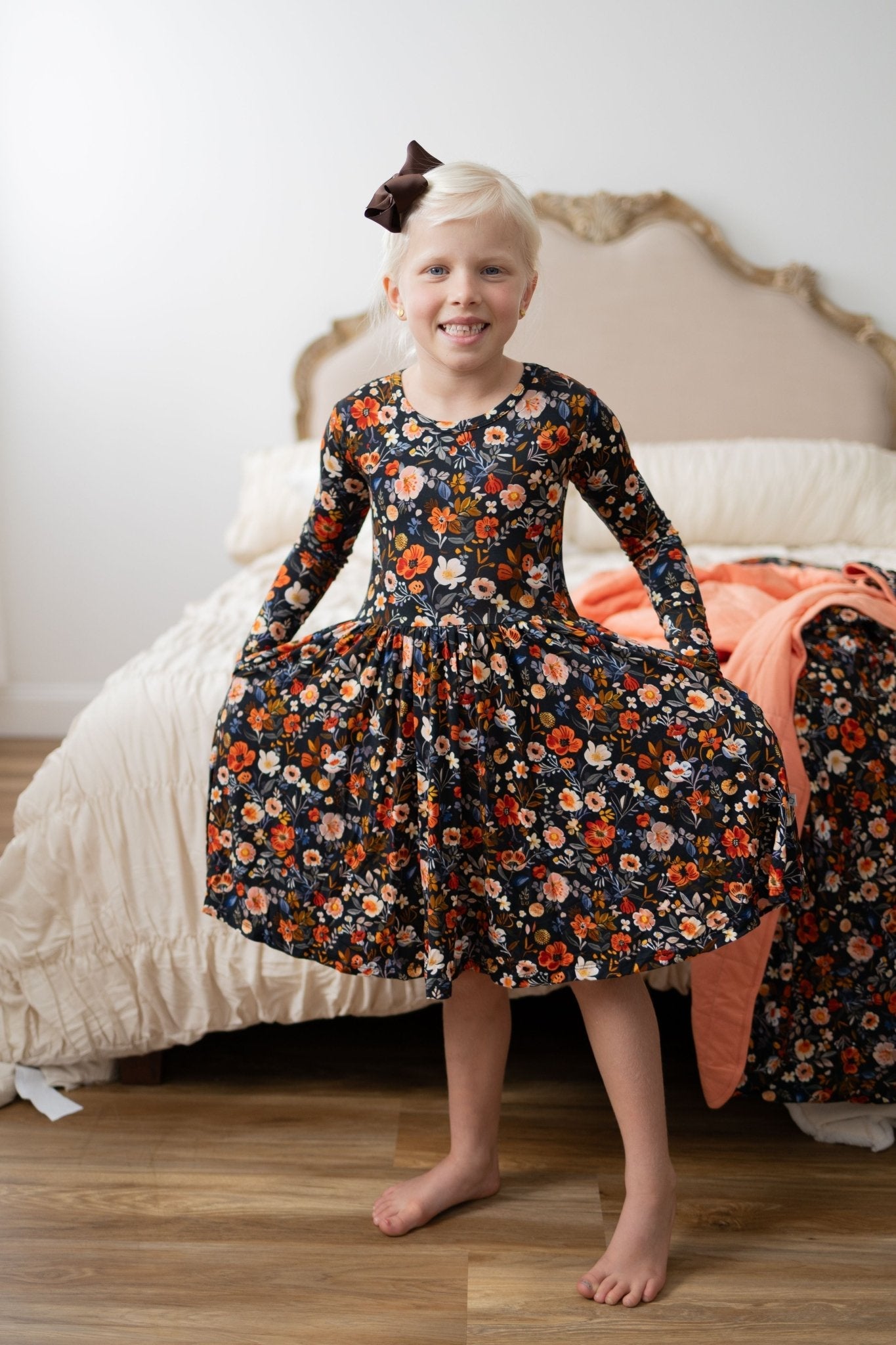 Autumn Bloom Twirl Dress