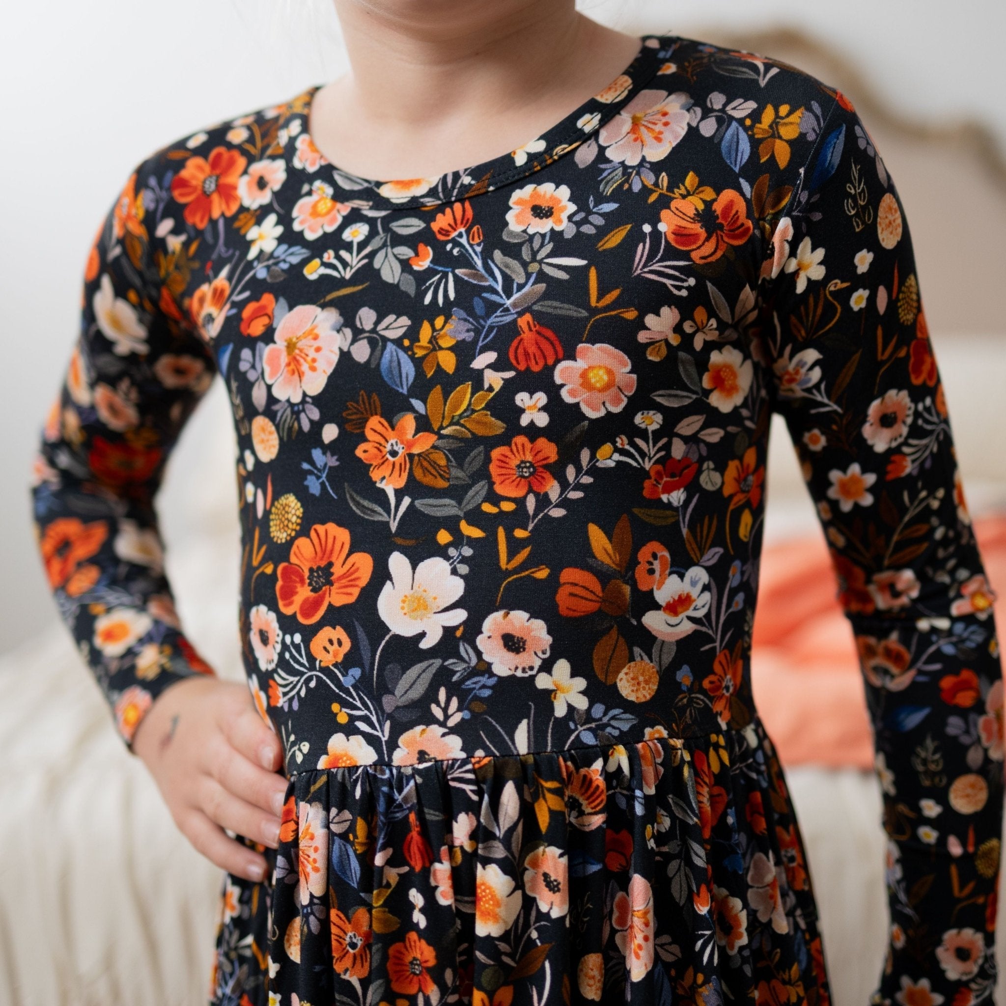 Autumn Bloom Twirl Dress