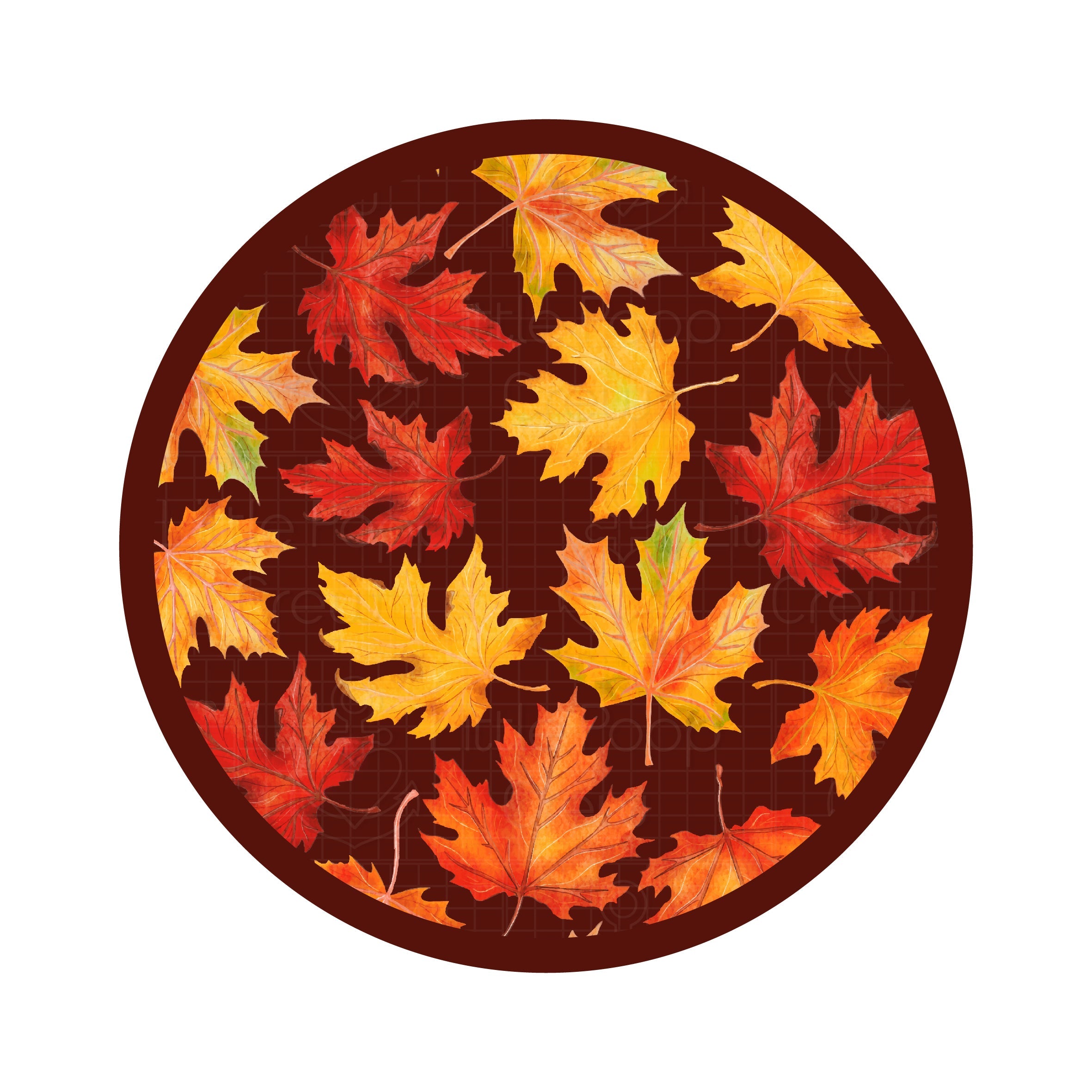 Autumn Leaves | Bamboo Pigtail Clip On Bow Set