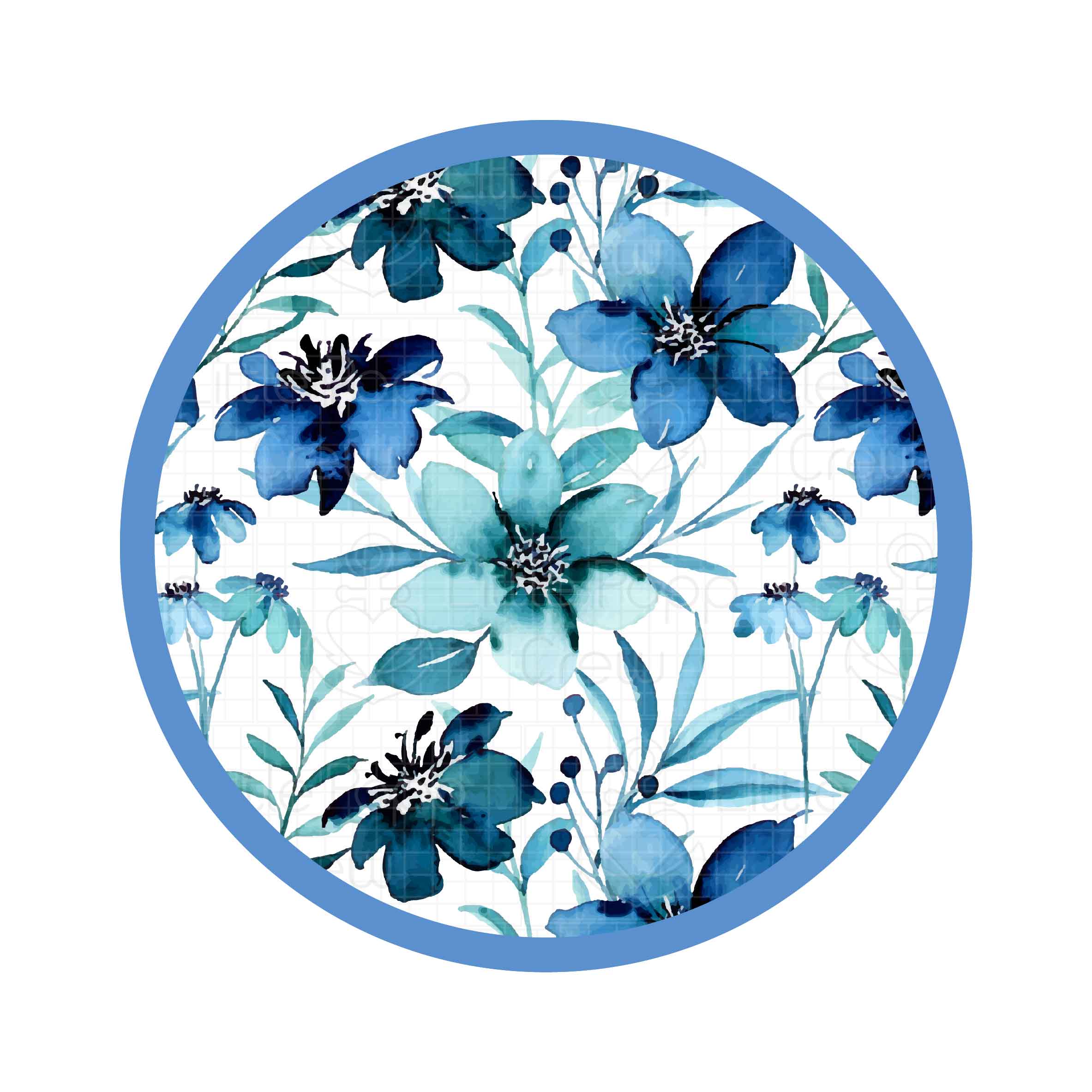 Azure Petals | Quilted Bamboo Adult Blanket