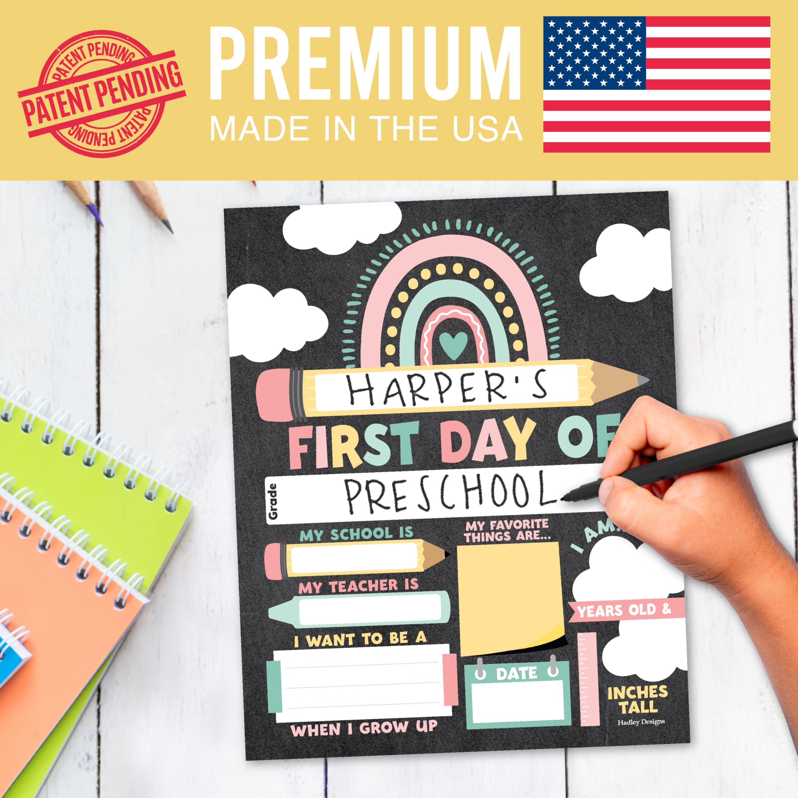 Back To School Signs: Boho 10 Pack