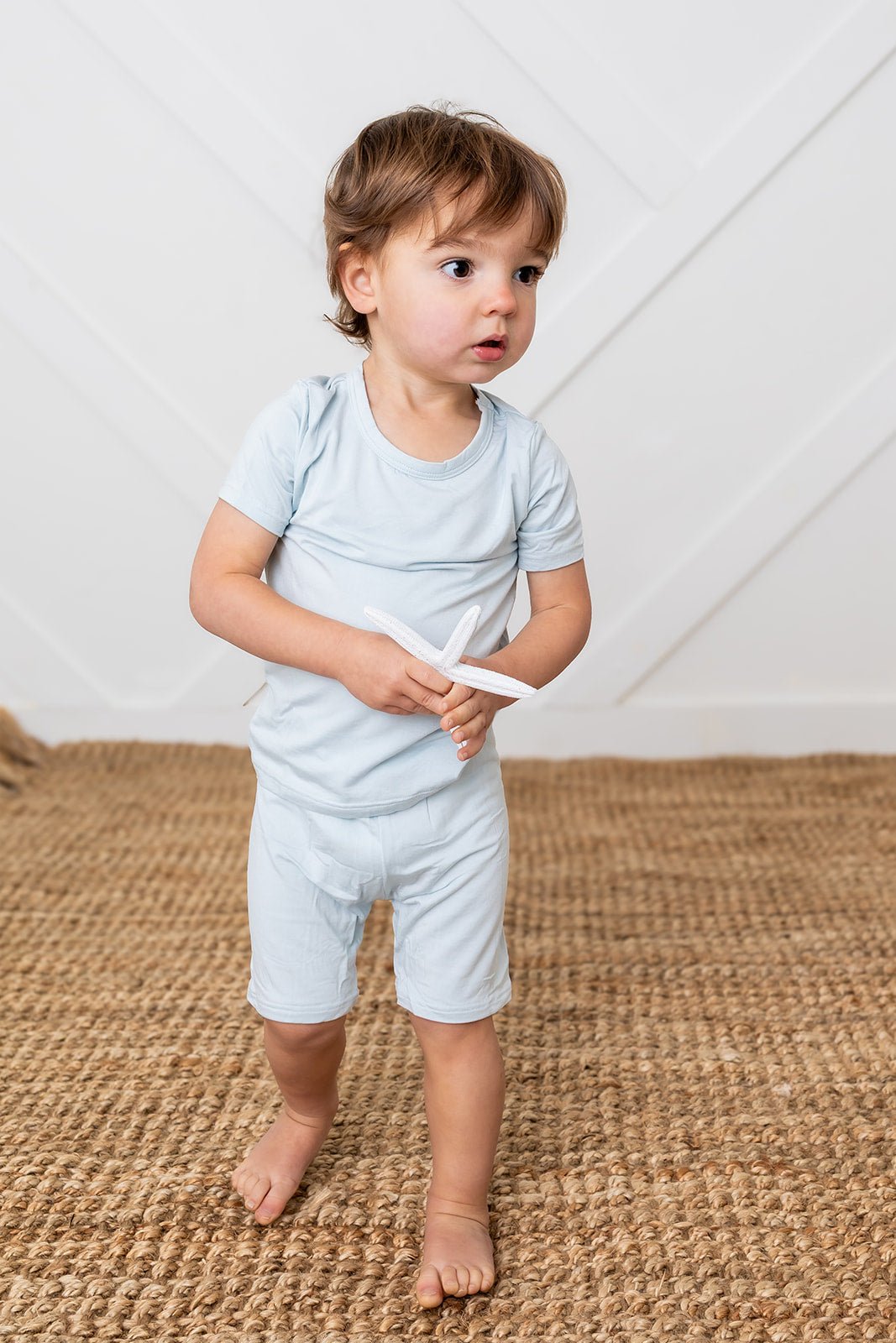 Baby Blue Shorts Pj Set
