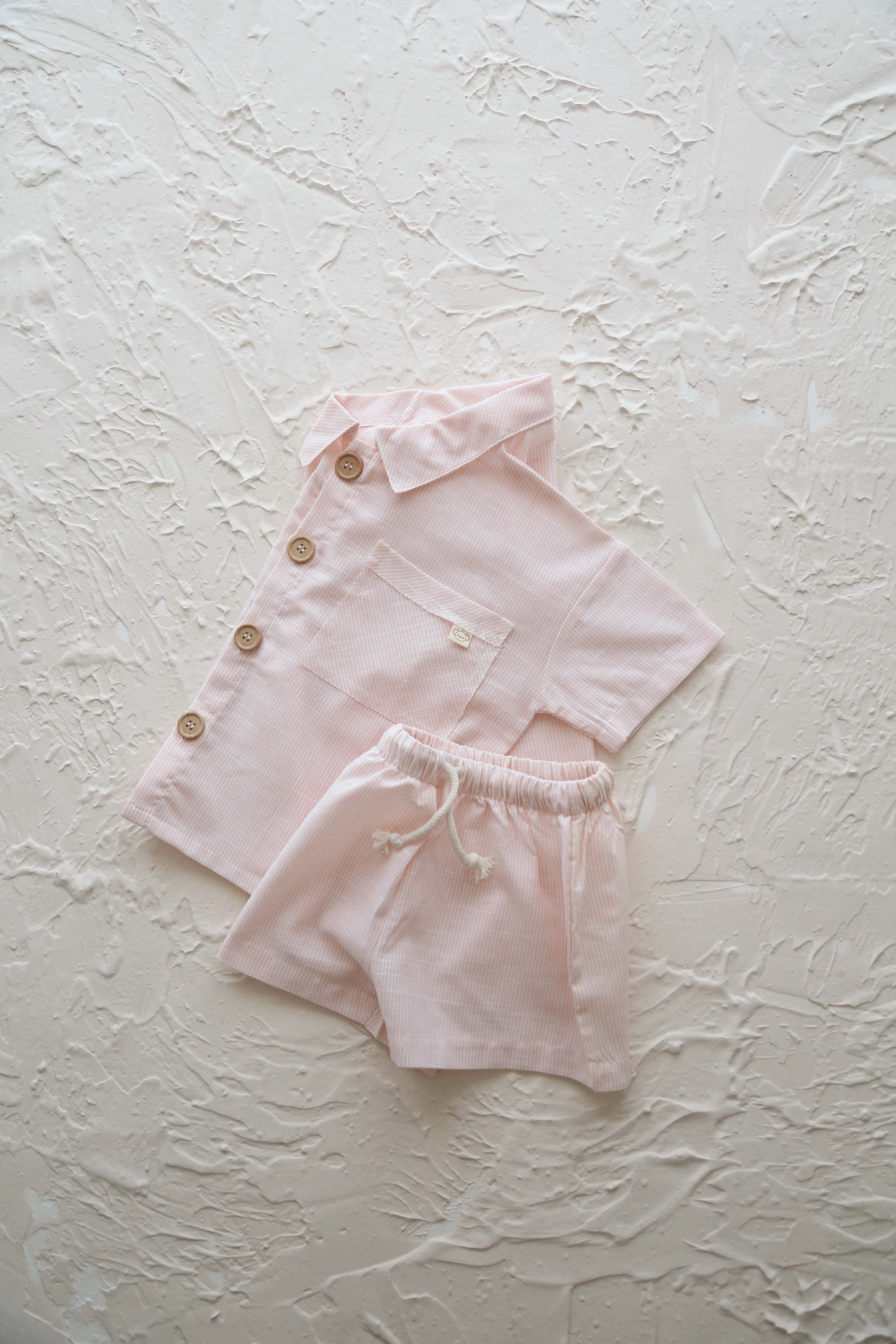 Boy Shirt-short Set